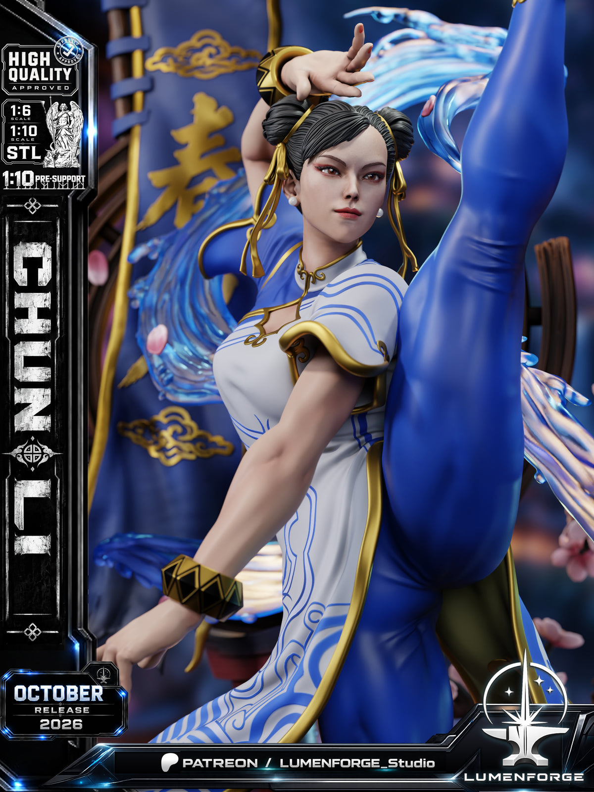 2133 Chun-Li_Street Fighter - STL 3D Print Files