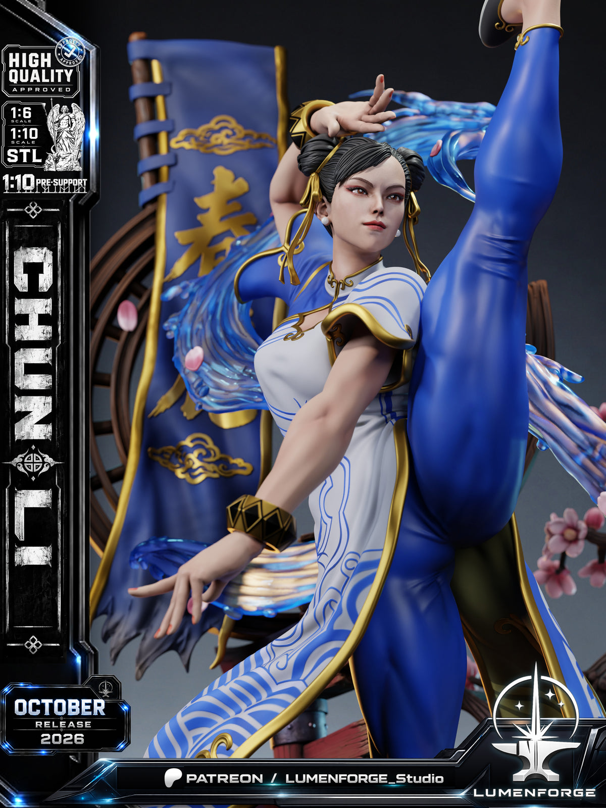 2133 Chun-Li_Street Fighter - STL 3D Print Files