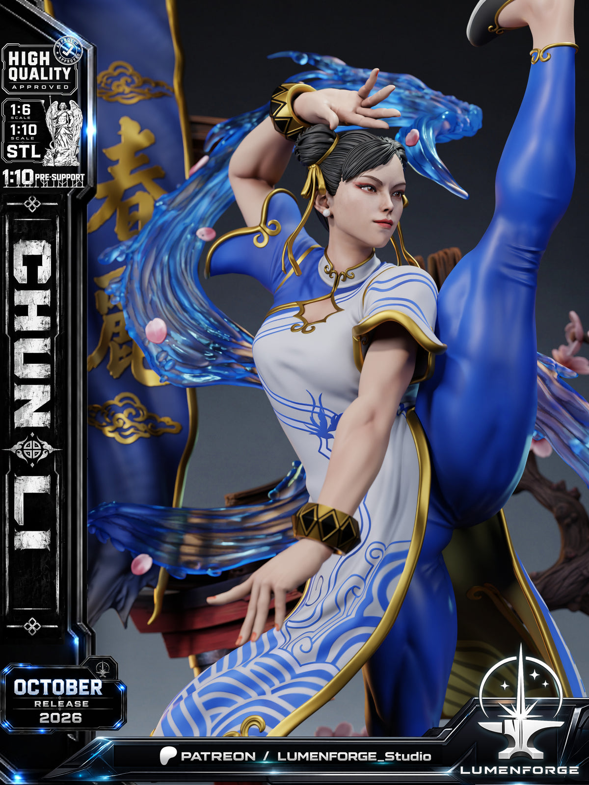 2133 Chun-Li_Street Fighter - STL 3D Print Files