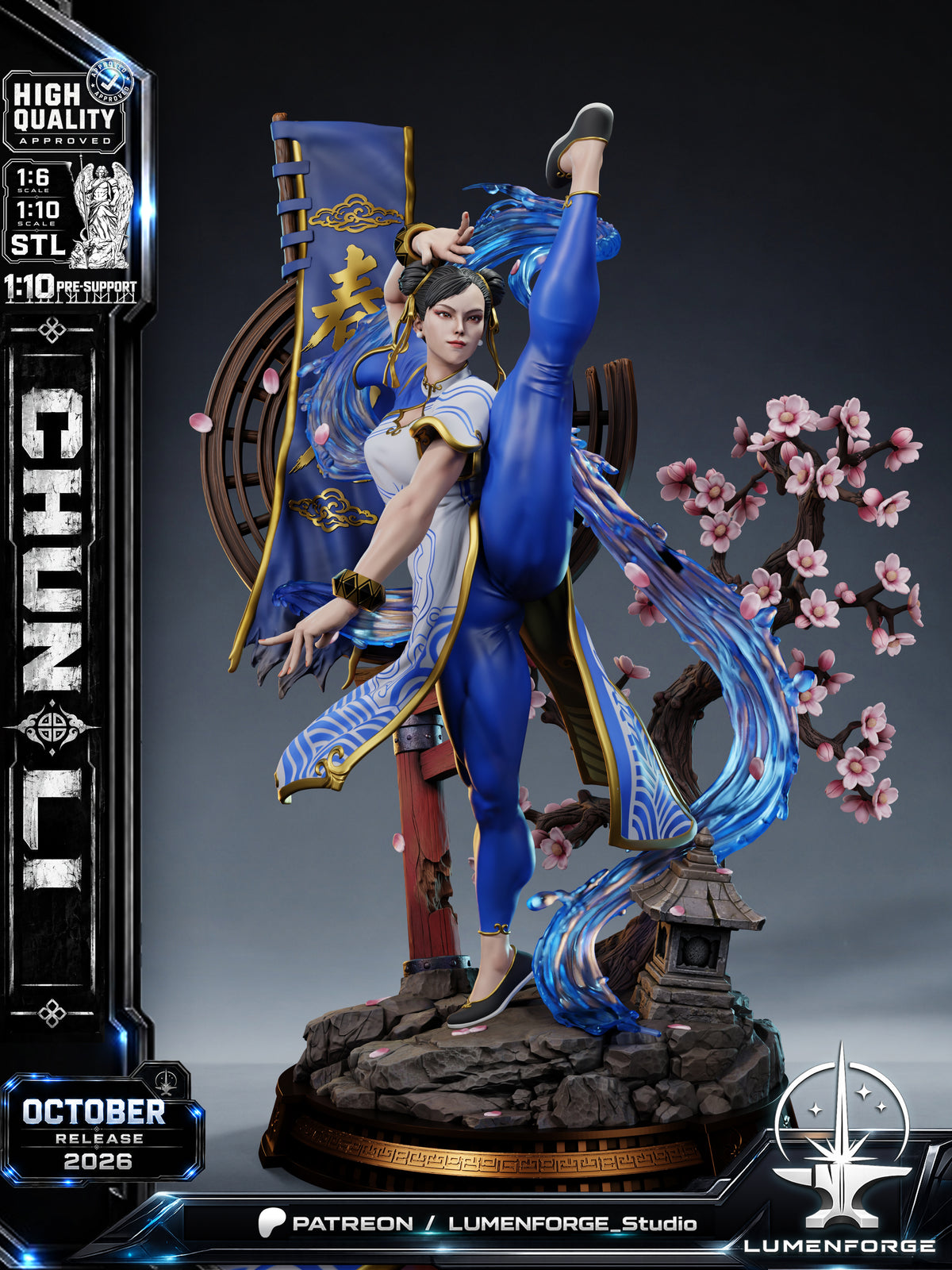 2133 Chun-Li_Street Fighter - STL 3D Print Files