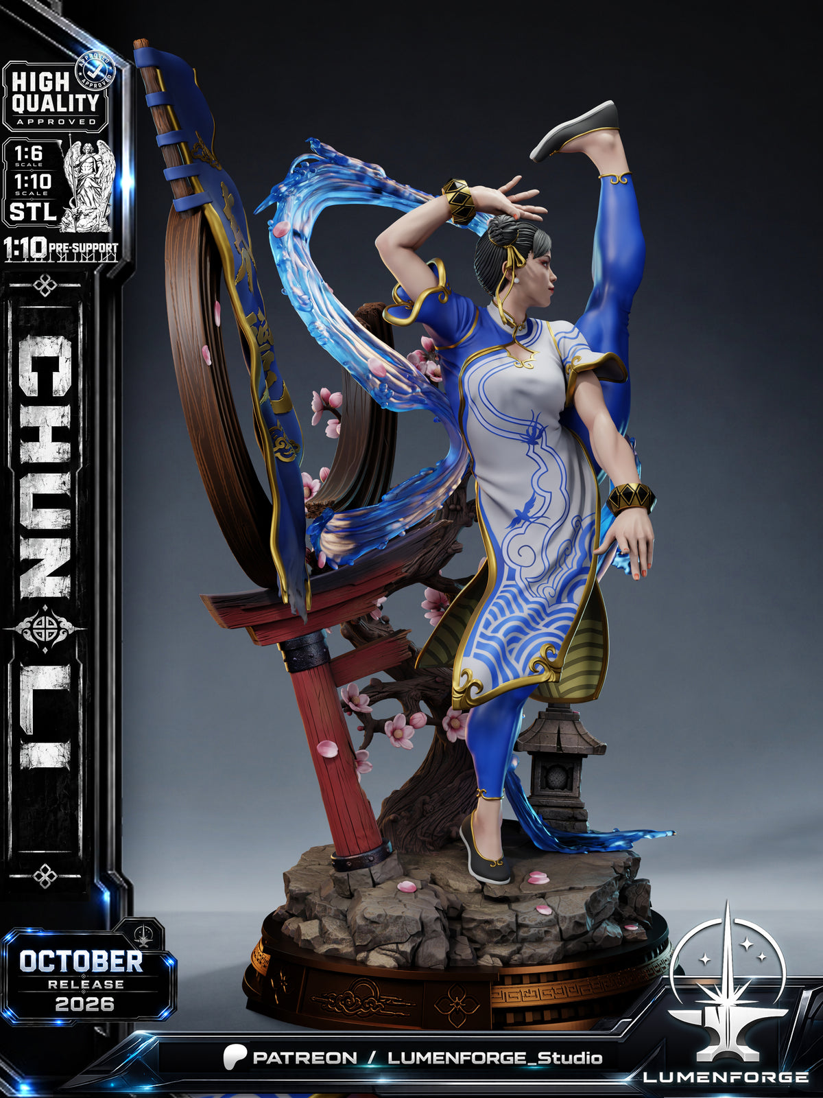 2133 Chun-Li_Street Fighter - STL 3D Print Files