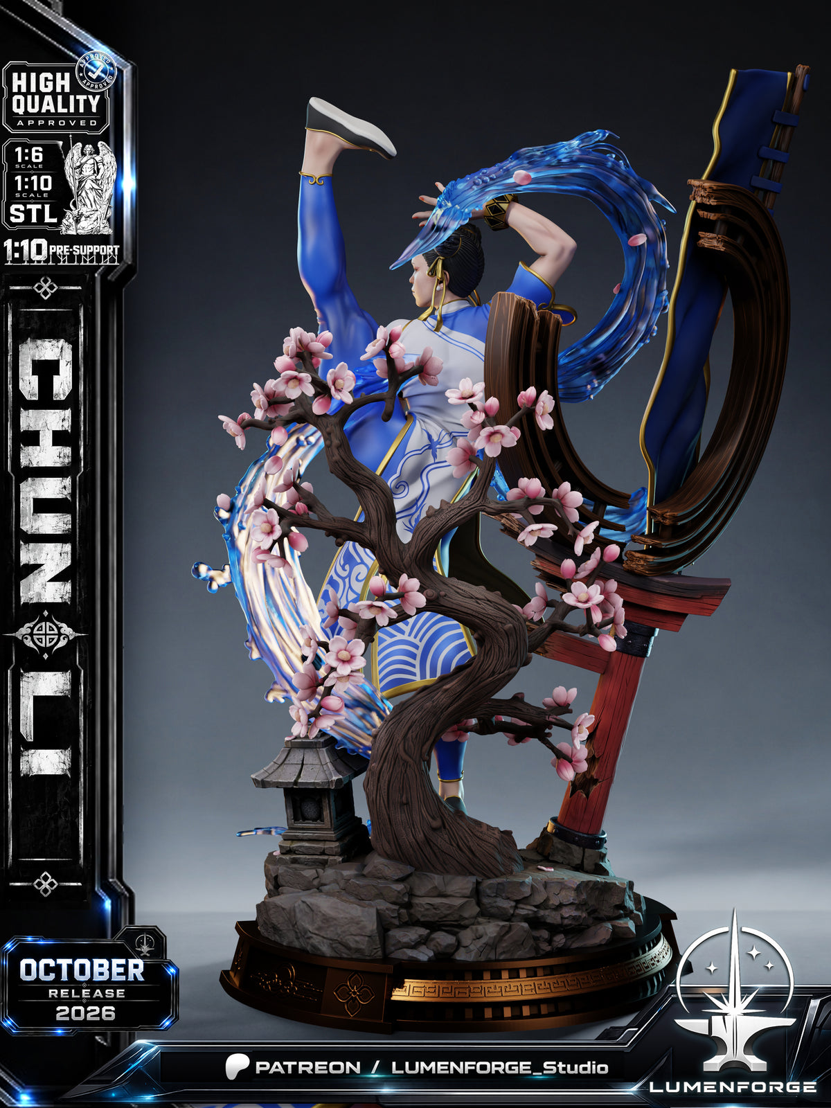 2133 Chun-Li_Street Fighter - STL 3D Print Files