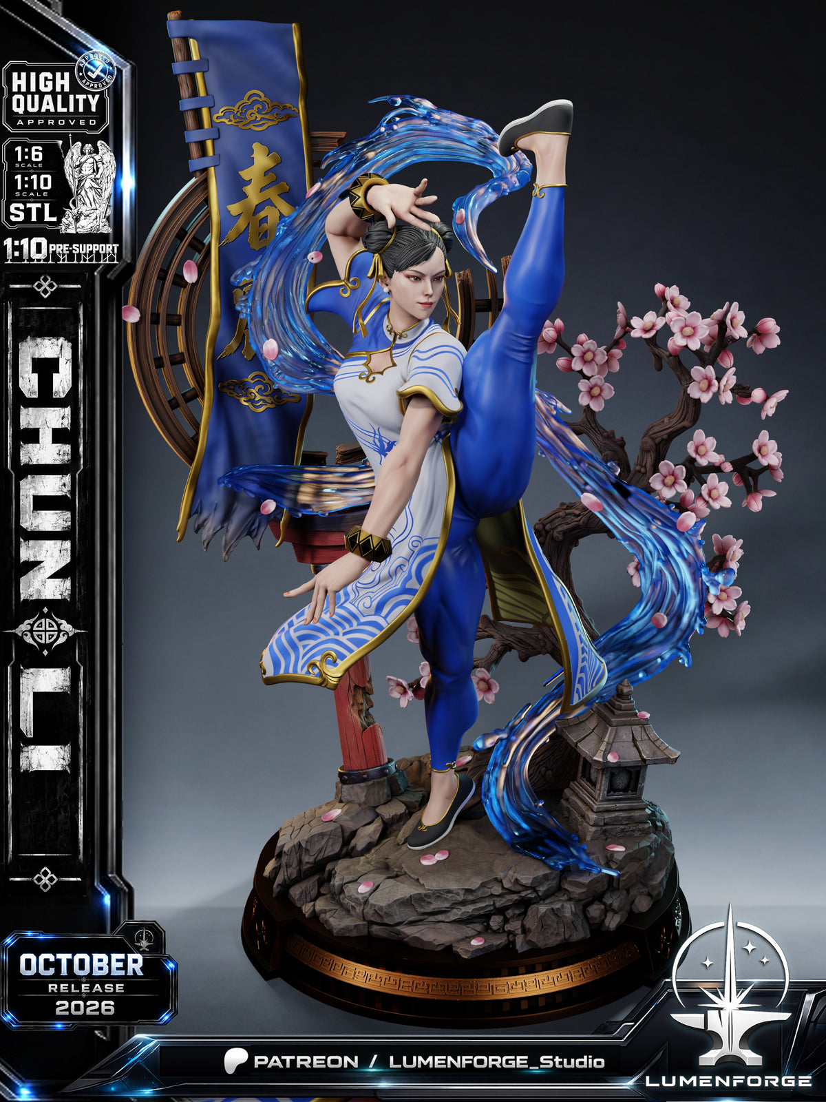 2133 Chun-Li_Street Fighter - STL 3D Print Files