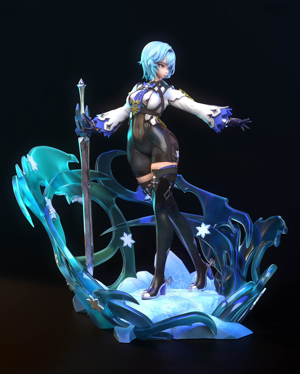 1817 Eula Lawrence_Genshin Impact - STL 3D Print Files