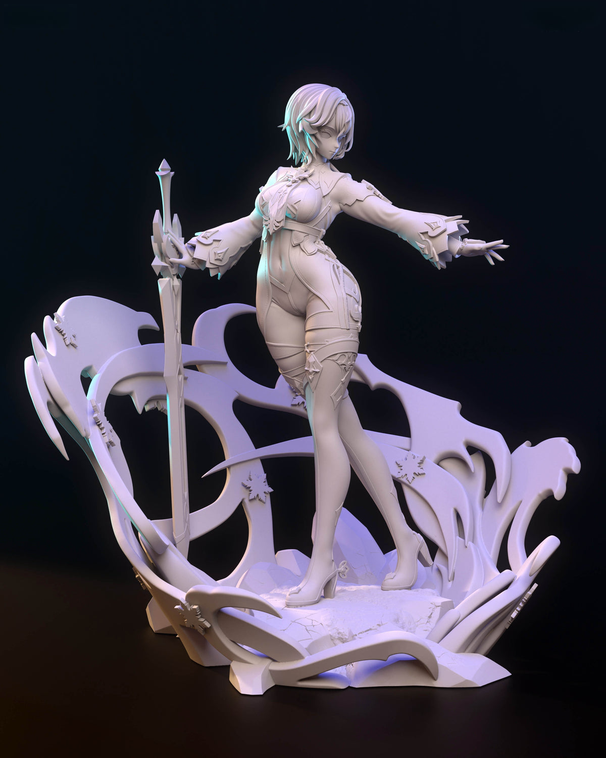 1817 Eula Lawrence_Genshin Impact - STL 3D Print Files