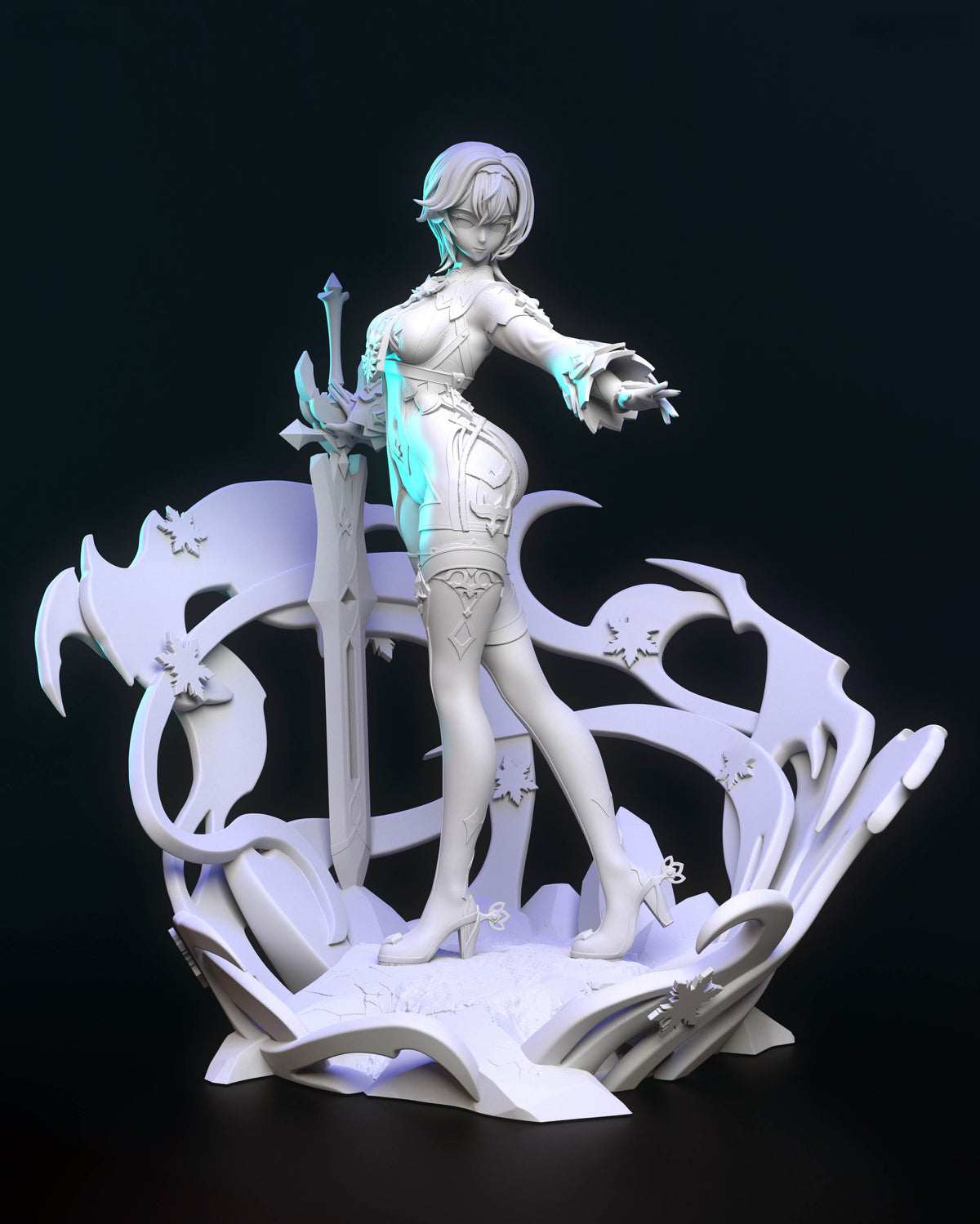 1817 Eula Lawrence_Genshin Impact - STL 3D Print Files