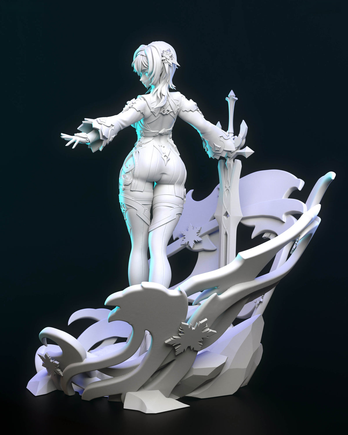 1817 Eula Lawrence_Genshin Impact - STL 3D Print Files