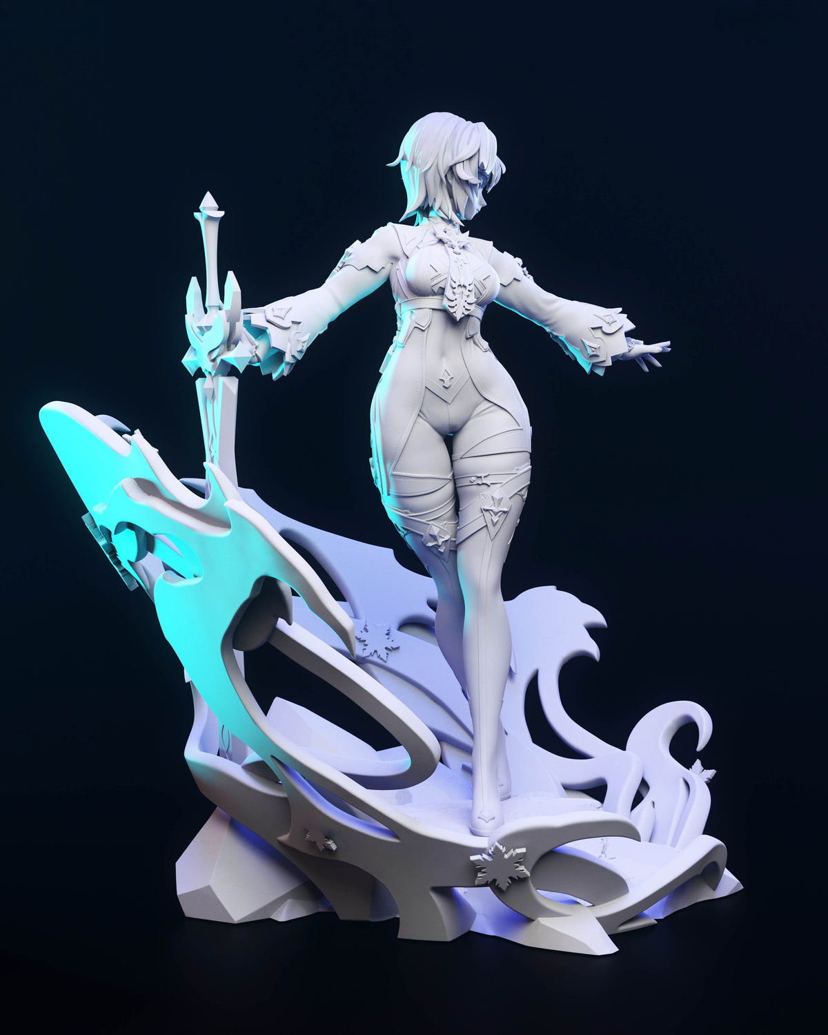 1817 Eula Lawrence_Genshin Impact - STL 3D Print Files
