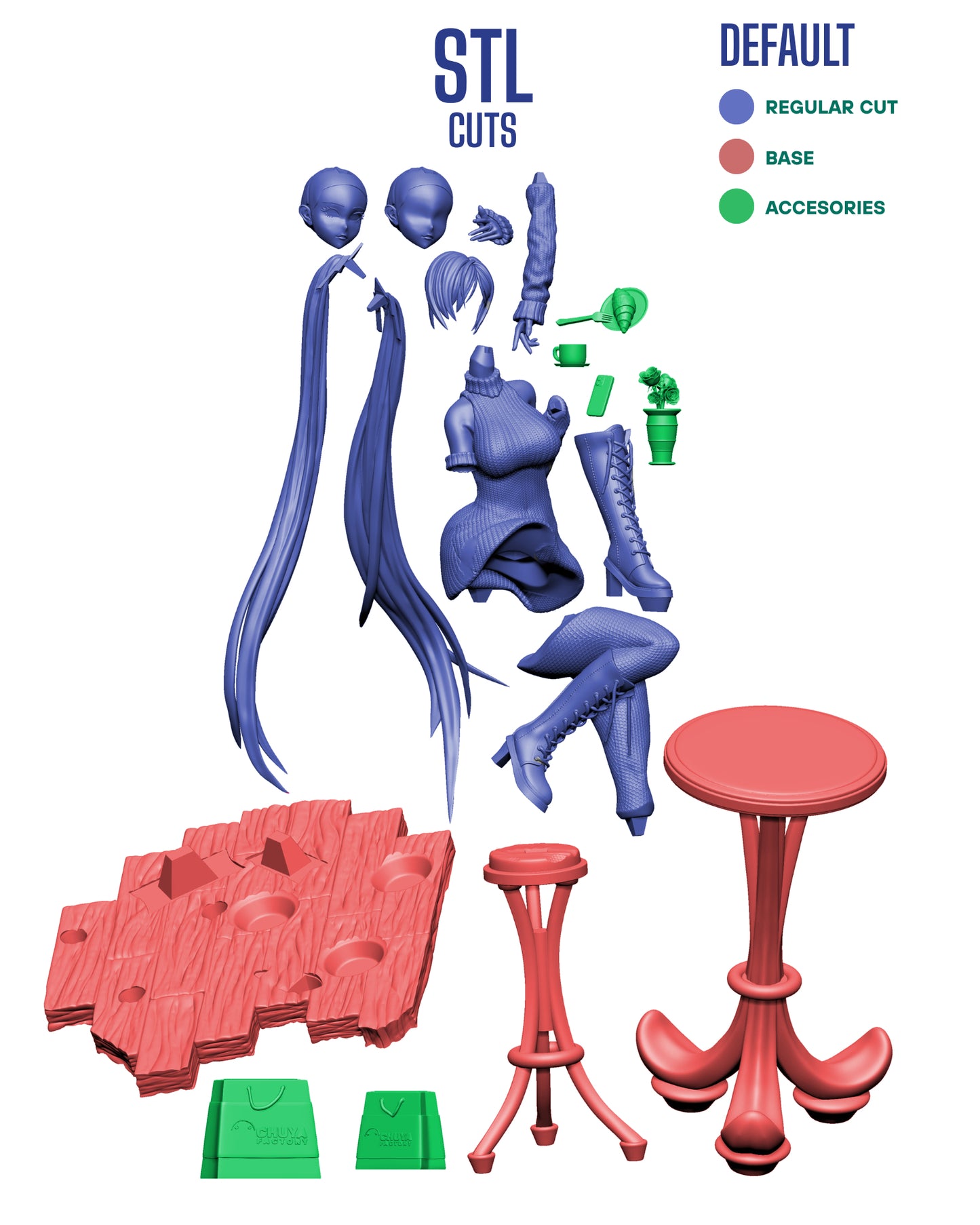 1521 Cinderella_Goddess of Victory Nikke - STL 3D Print Files