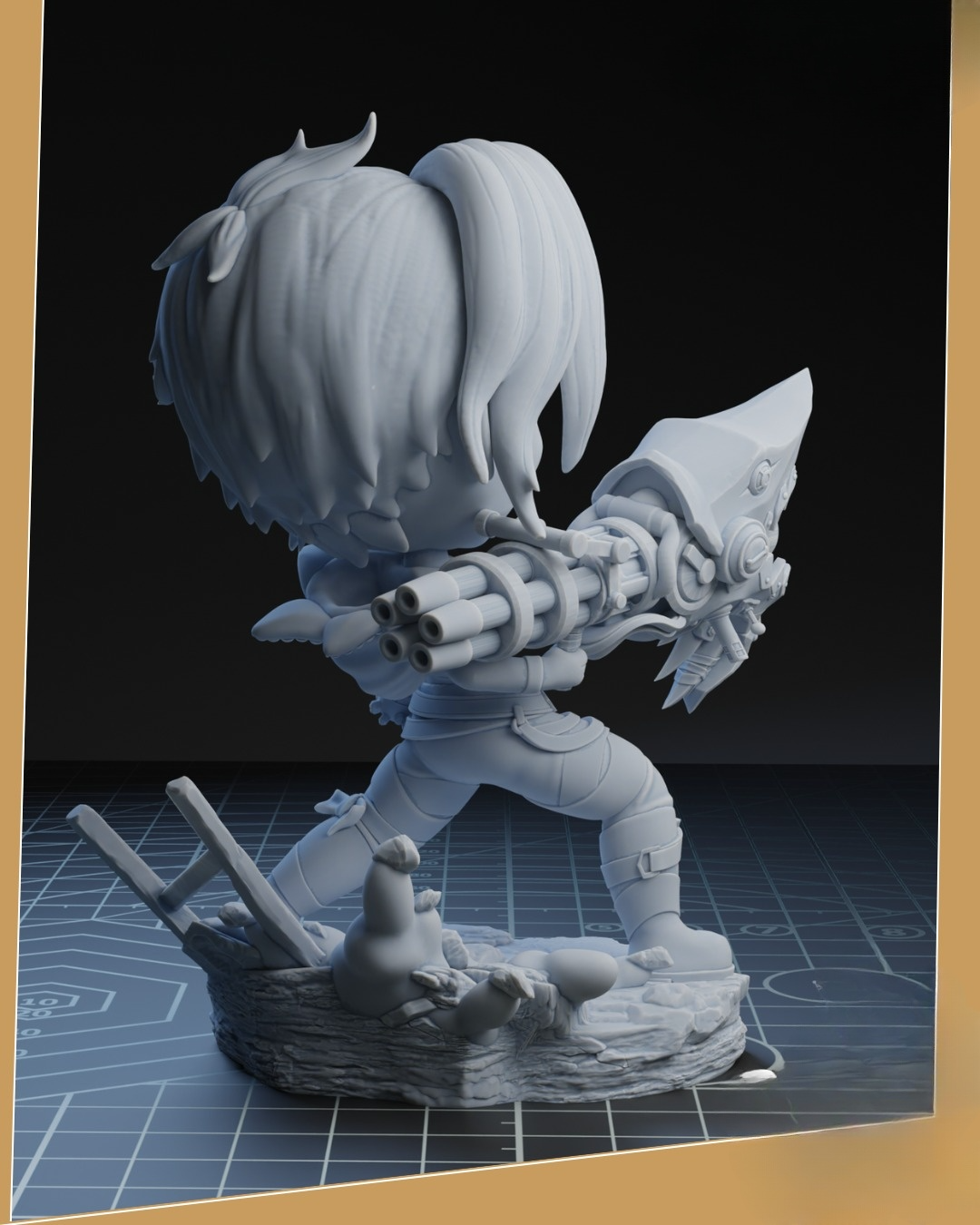 0215 Chibi Jinx - STL 3D Print Files