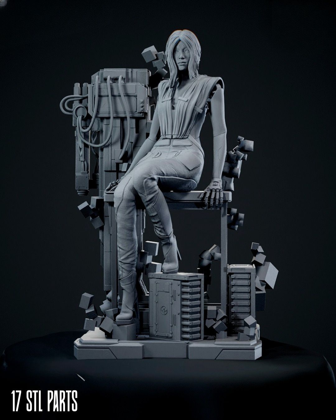 0351 Songbird_Cyberpunk - STL 3D Print Files