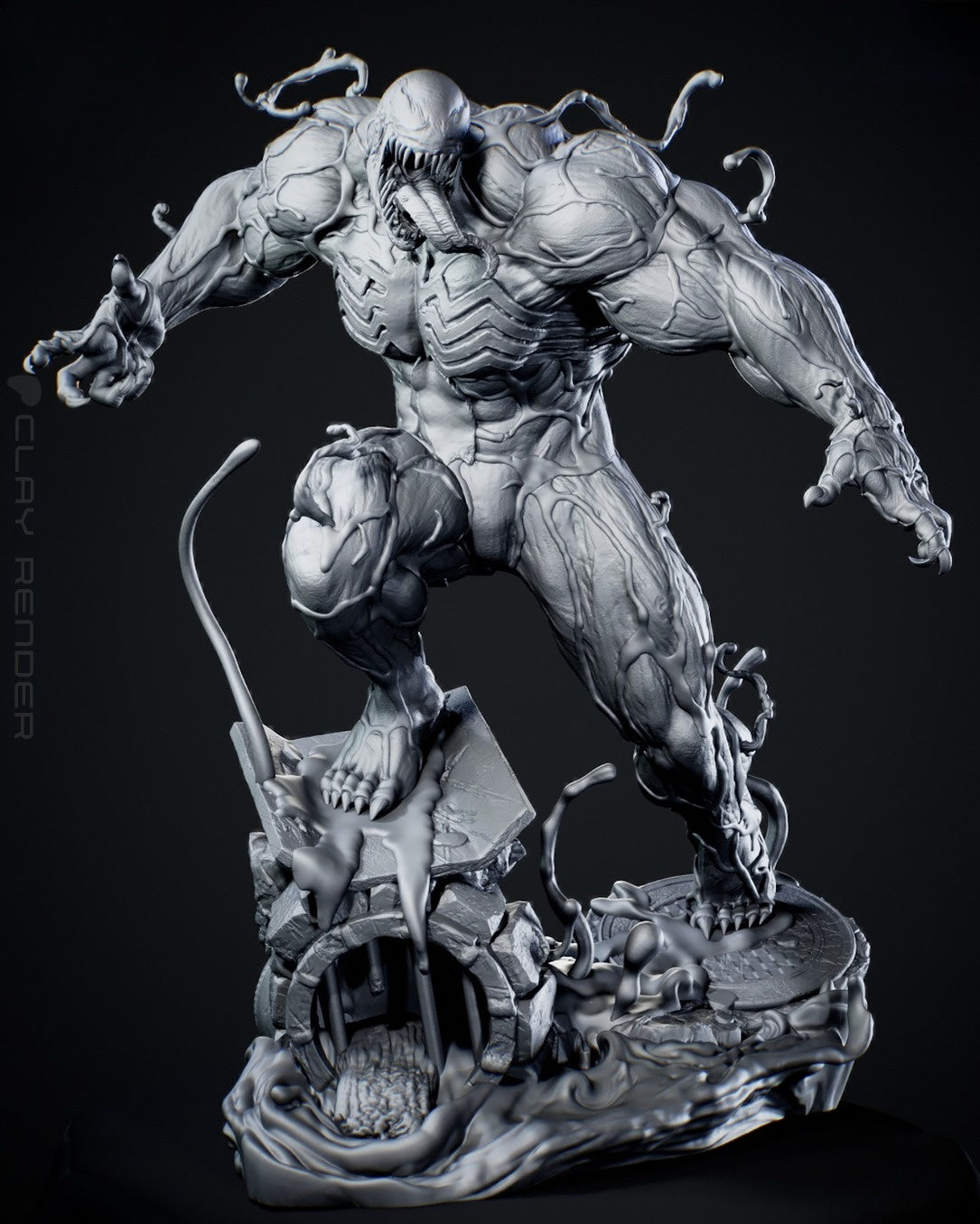 1371 The Symbiote_Marvel Comics - STL 3D Print Files