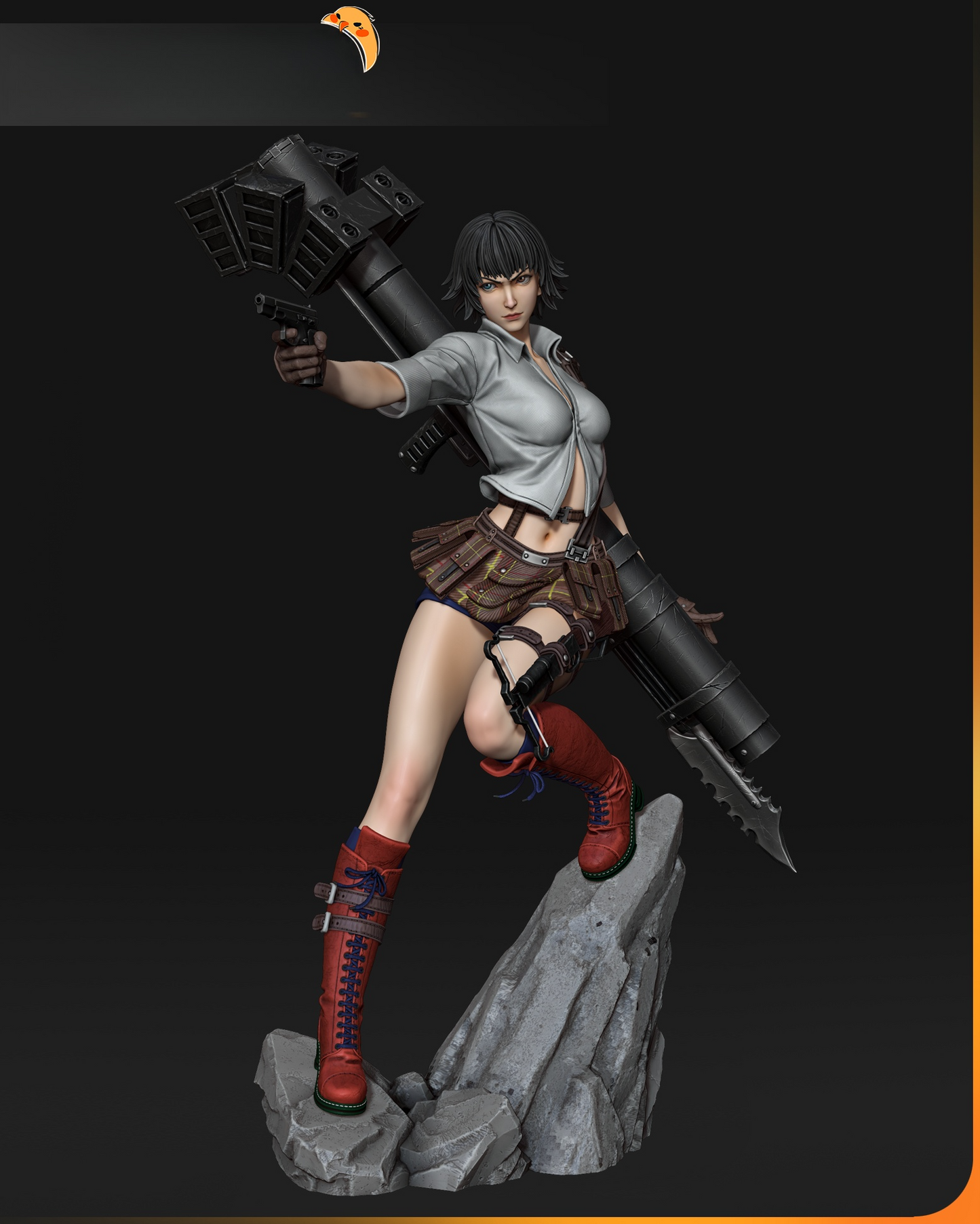 1405 Lady_Devil May Cry - STL 3D Print Files