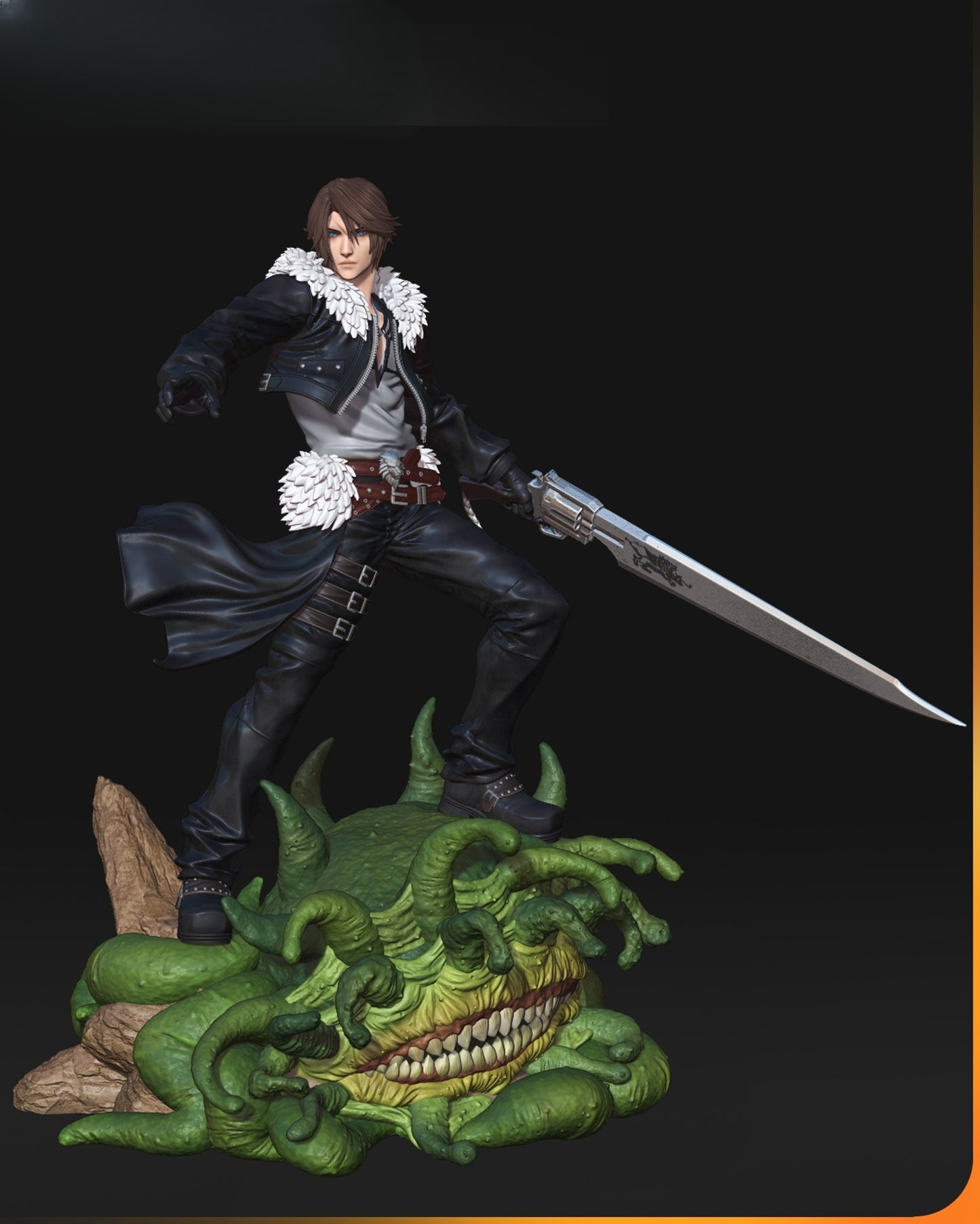 0562 Squall Leonhart-Final_Fantasy VIII - STL 3D Print Files