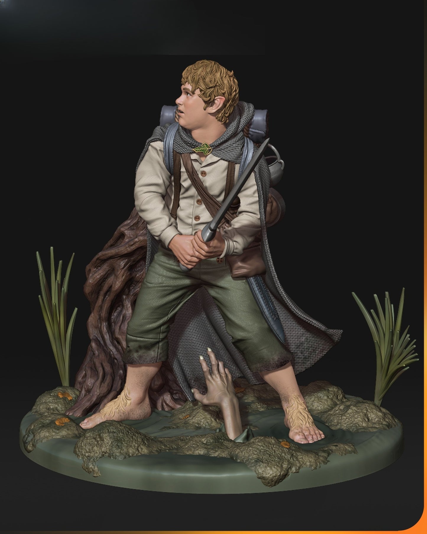 1547 Samwise Gamgee_Lord of the Rings - STL 3D Print Files