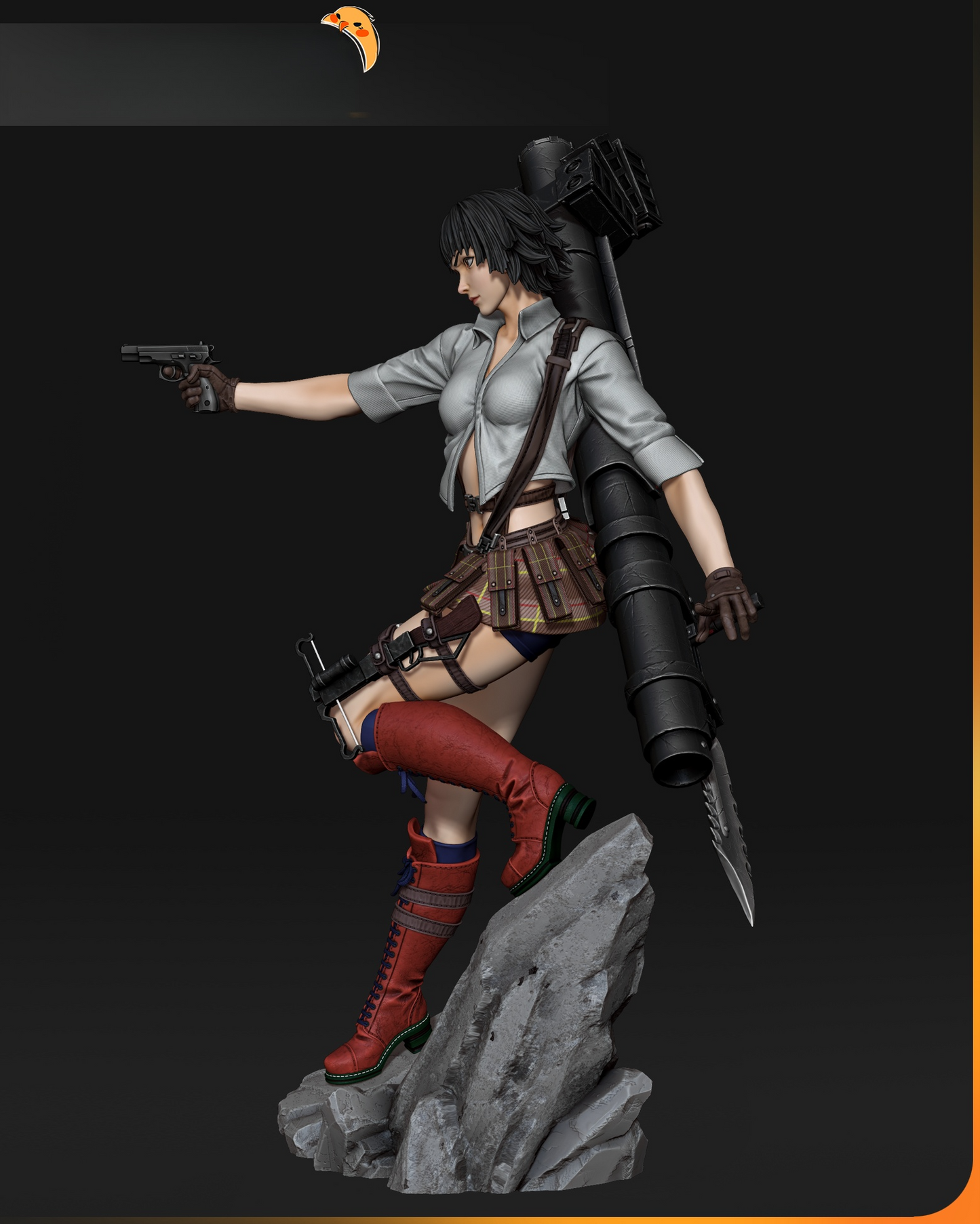 1405 Lady_Devil May Cry - STL 3D Print Files