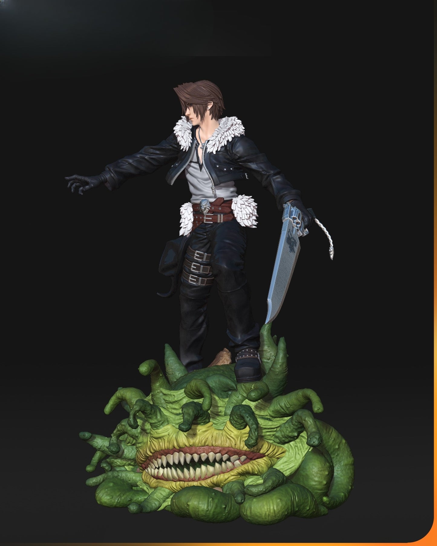 0562 Squall Leonhart-Final_Fantasy VIII - STL 3D Print Files