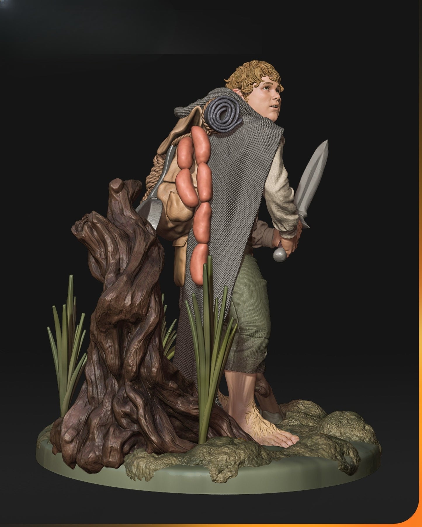 1547 Samwise Gamgee_Lord of the Rings - STL 3D Print Files