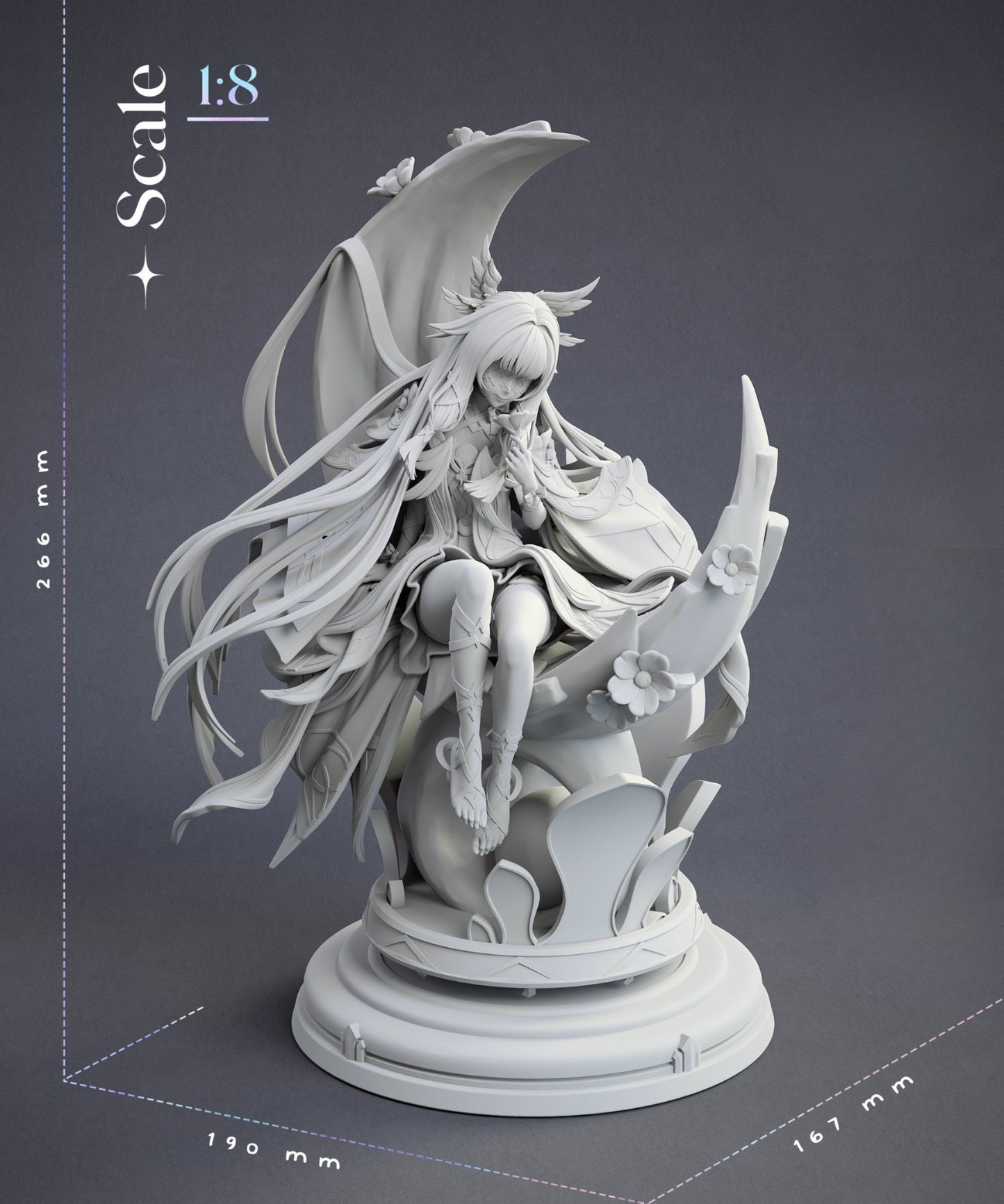 1259 Columbina_Genshin Impact - STL 3D Print File