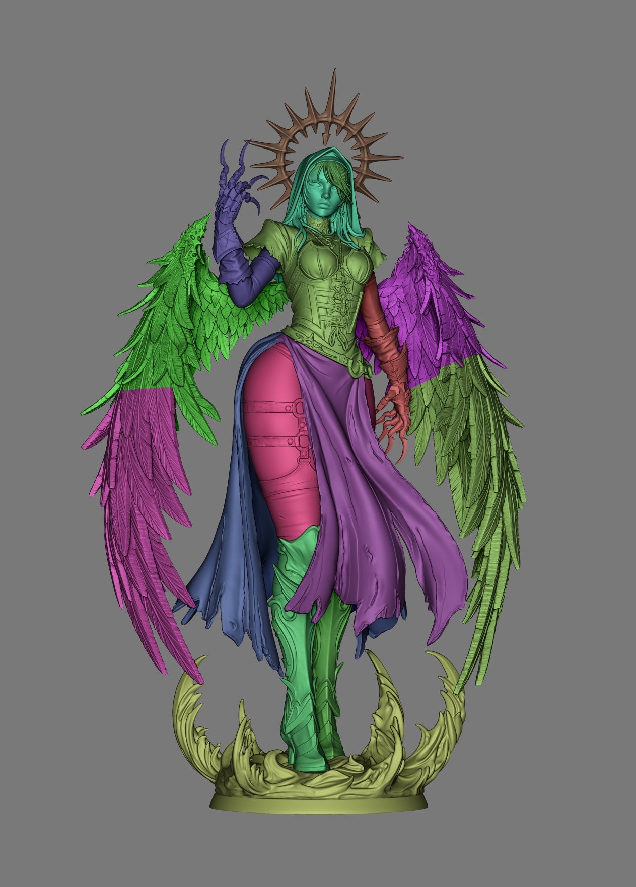 0381 Corrupted Nun - STL 3D Print Files