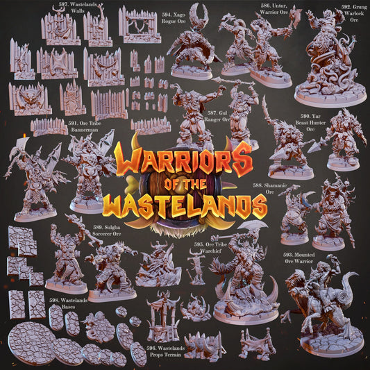 0846 Warriors of the Wastelands - STL 3D Print Files