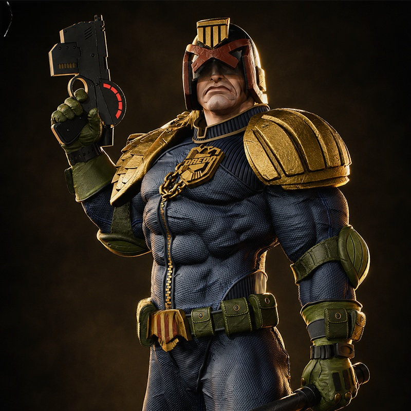 1642 Judge Dredd_2000 AD - STL 3D Print Files