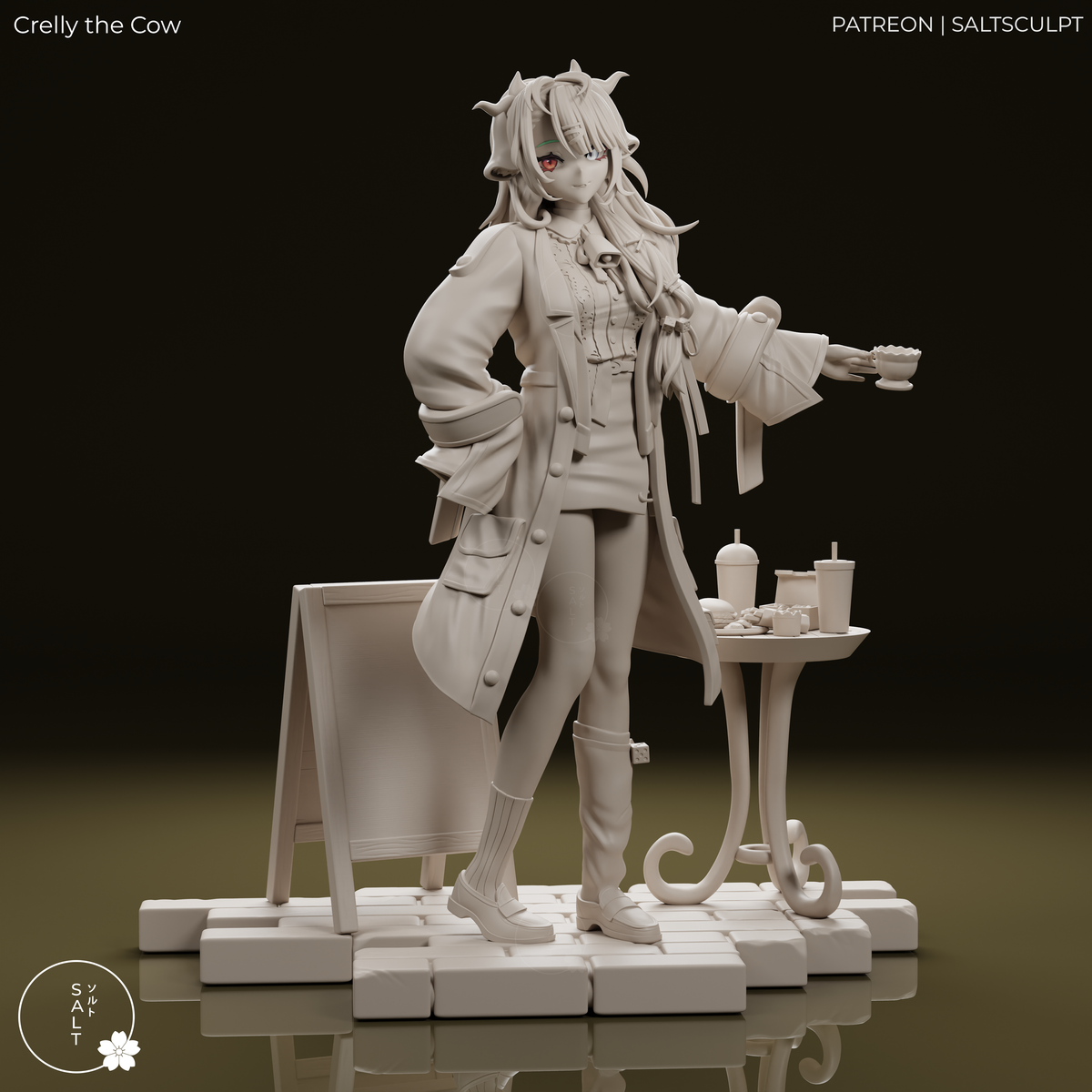 2063 VTuber Crelly the Cow - STL 3D Print Files