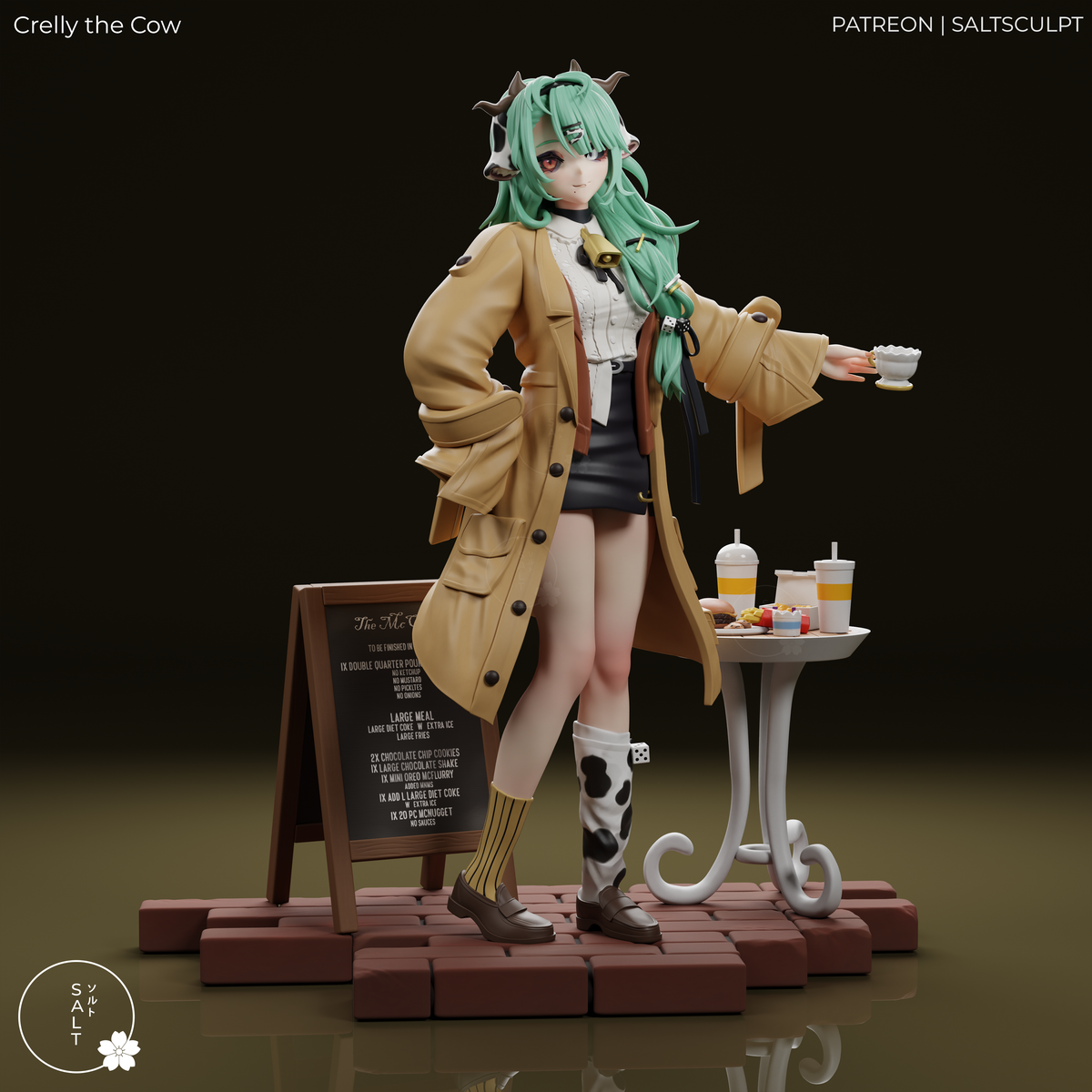 2063 VTuber Crelly the Cow - STL 3D Print Files