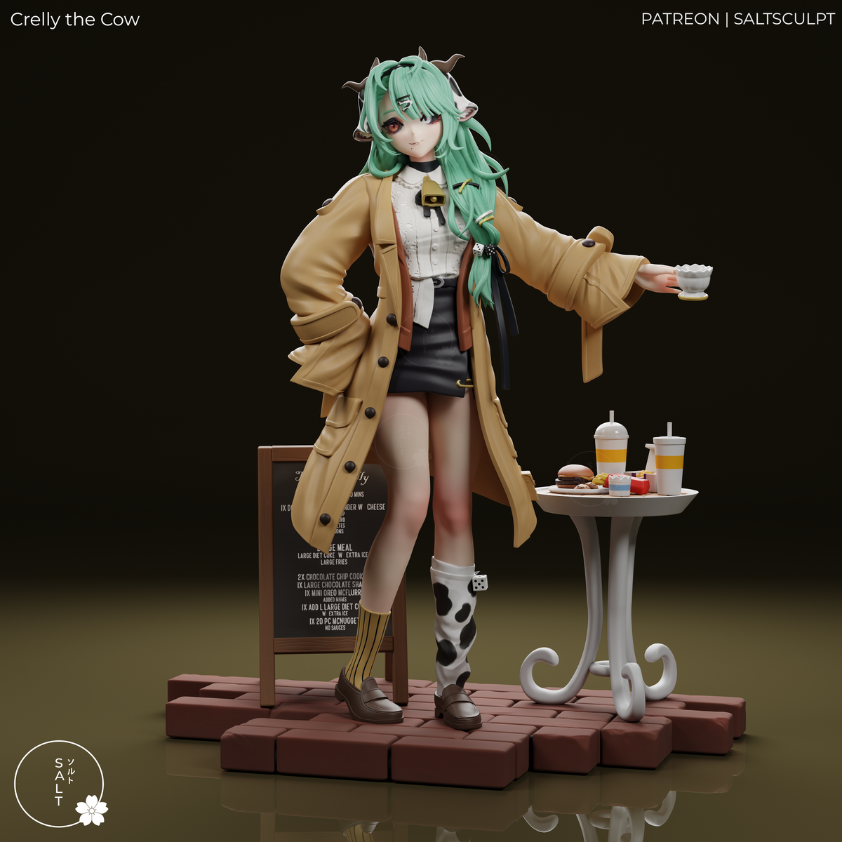 2063 VTuber Crelly the Cow - STL 3D Print Files