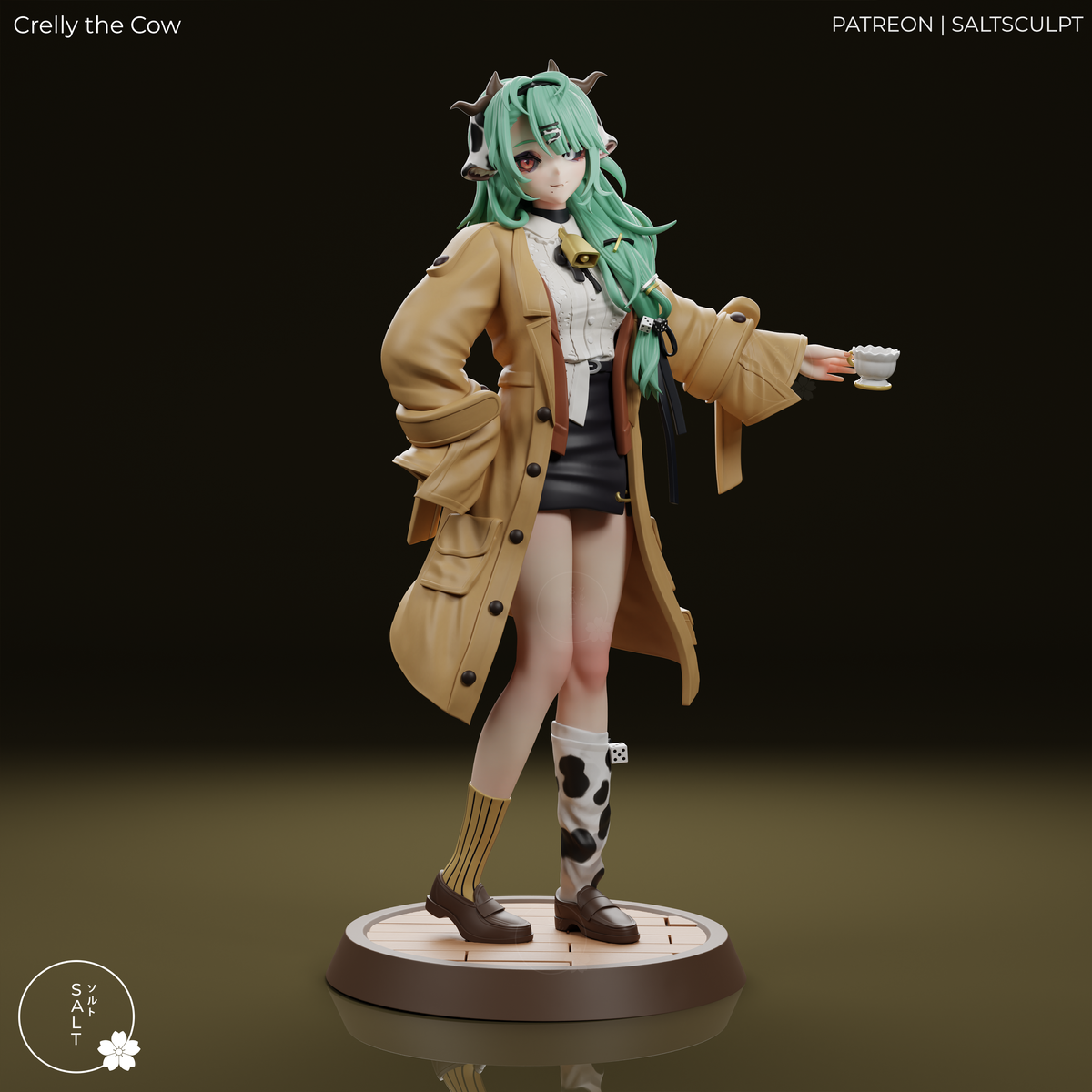 2063 VTuber Crelly the Cow - STL 3D Print Files