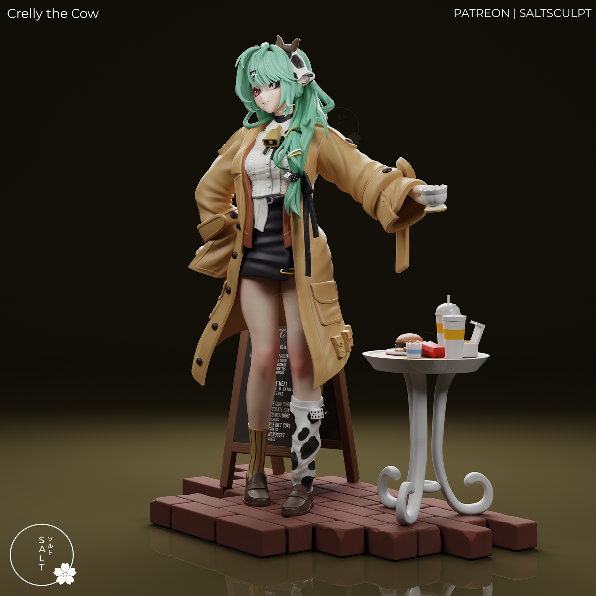 2063 VTuber Crelly the Cow - STL 3D Print Files