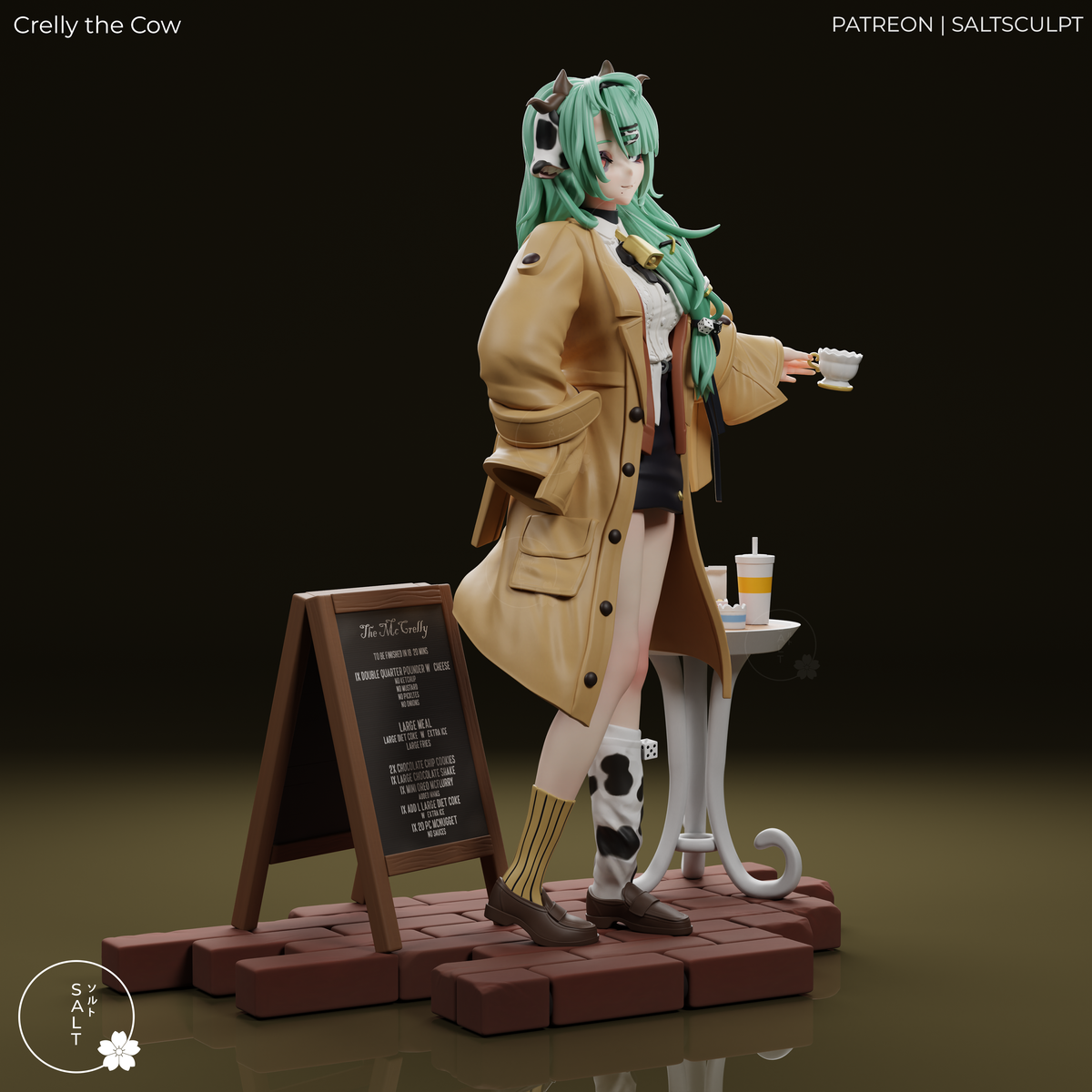 2063 VTuber Crelly the Cow - STL 3D Print Files