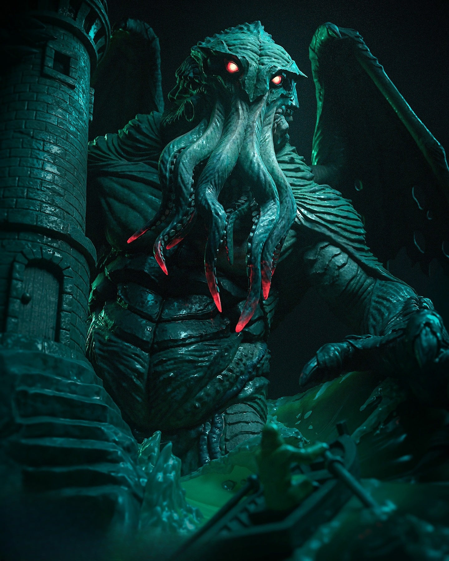 0858 Cthulhu - STL 3D Print Files