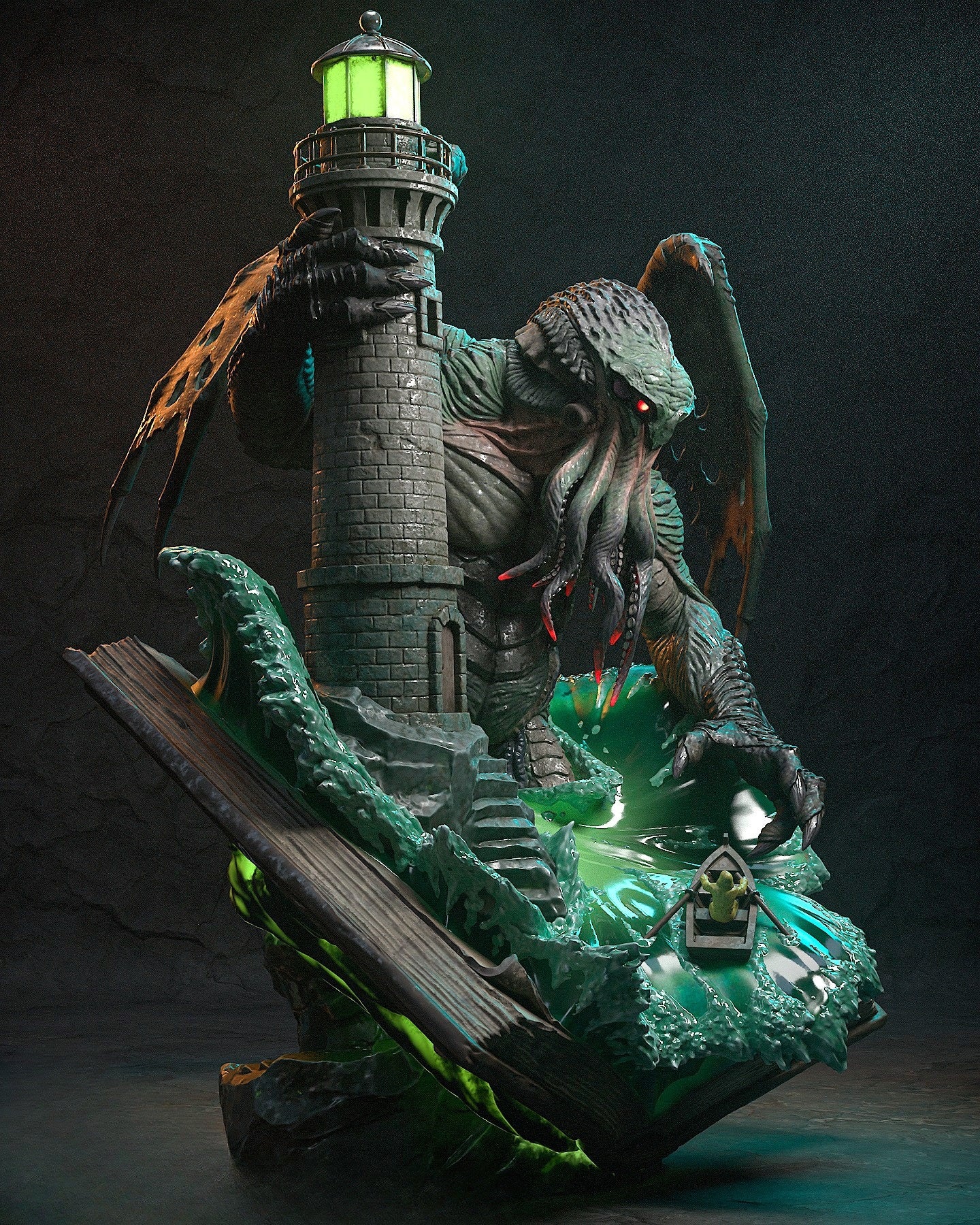 0858 Cthulhu - STL 3D Print Files