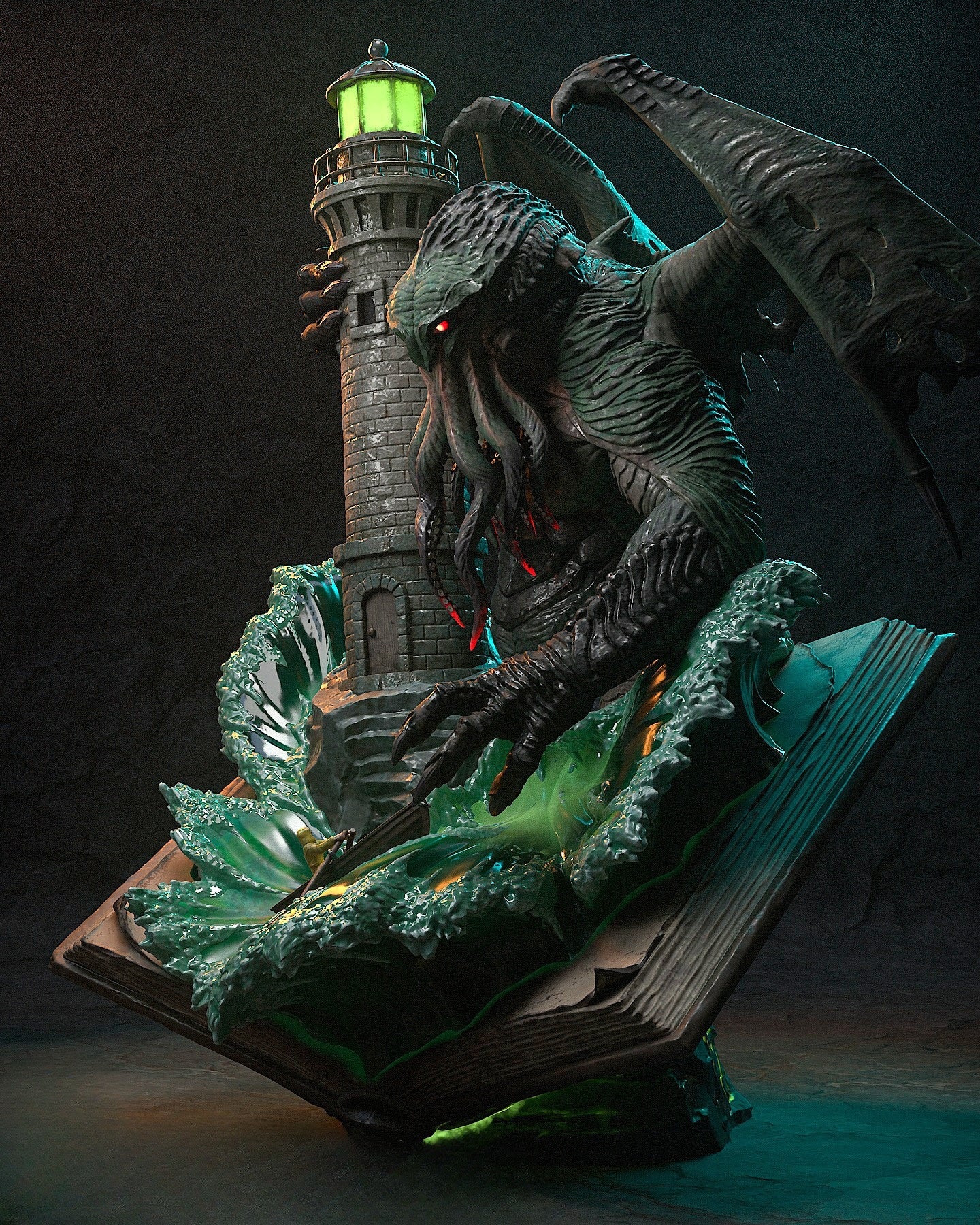 0858 Cthulhu - STL 3D Print Files