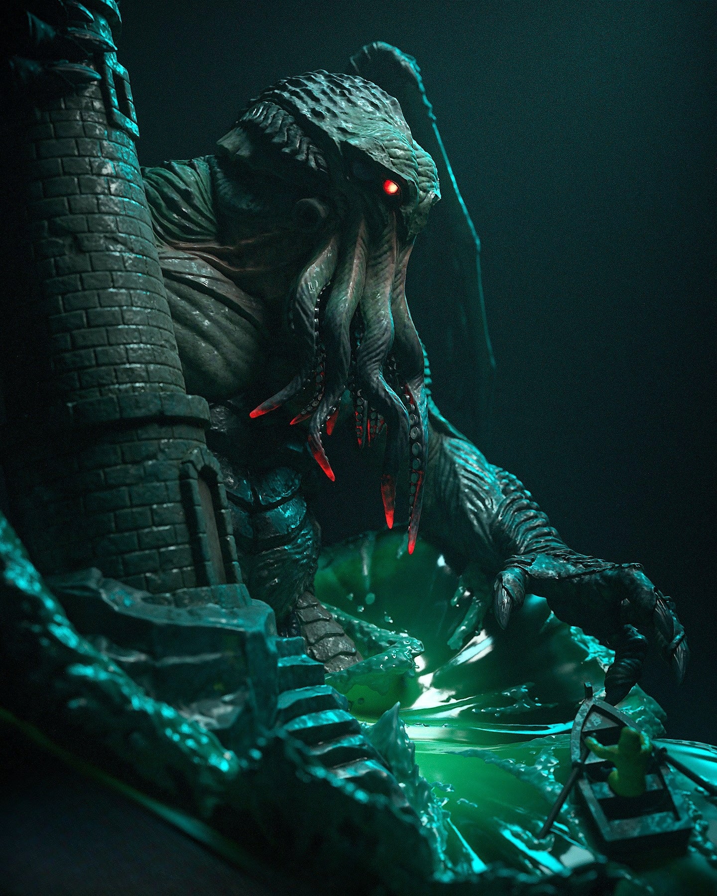 0858 Cthulhu - STL 3D Print Files