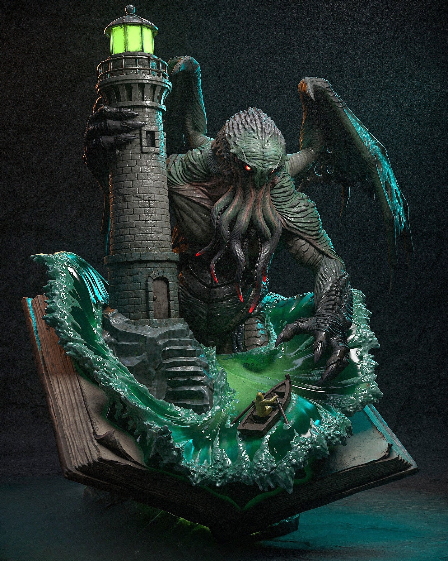 0858 Cthulhu - STL 3D Print Files