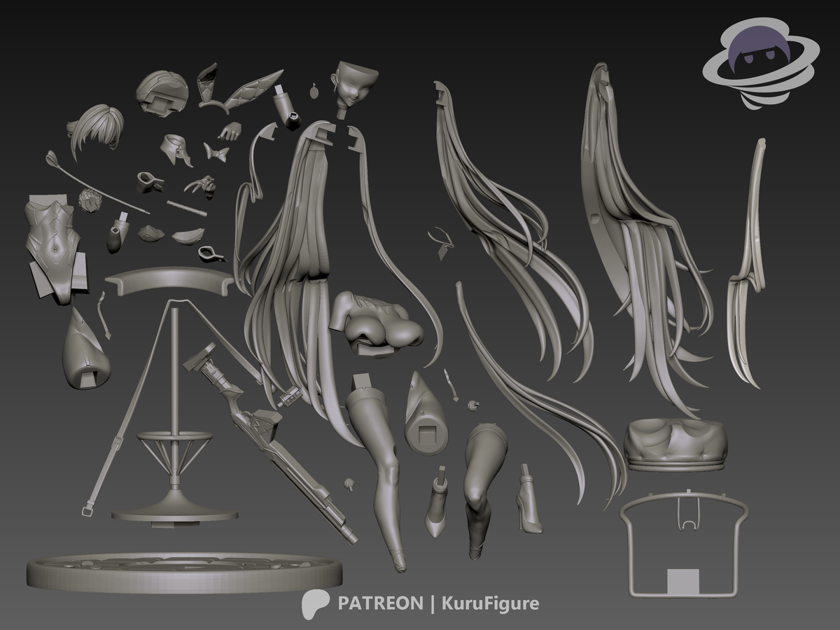 1943 Marciana Bunny_Nikke - STL 3D Print Files