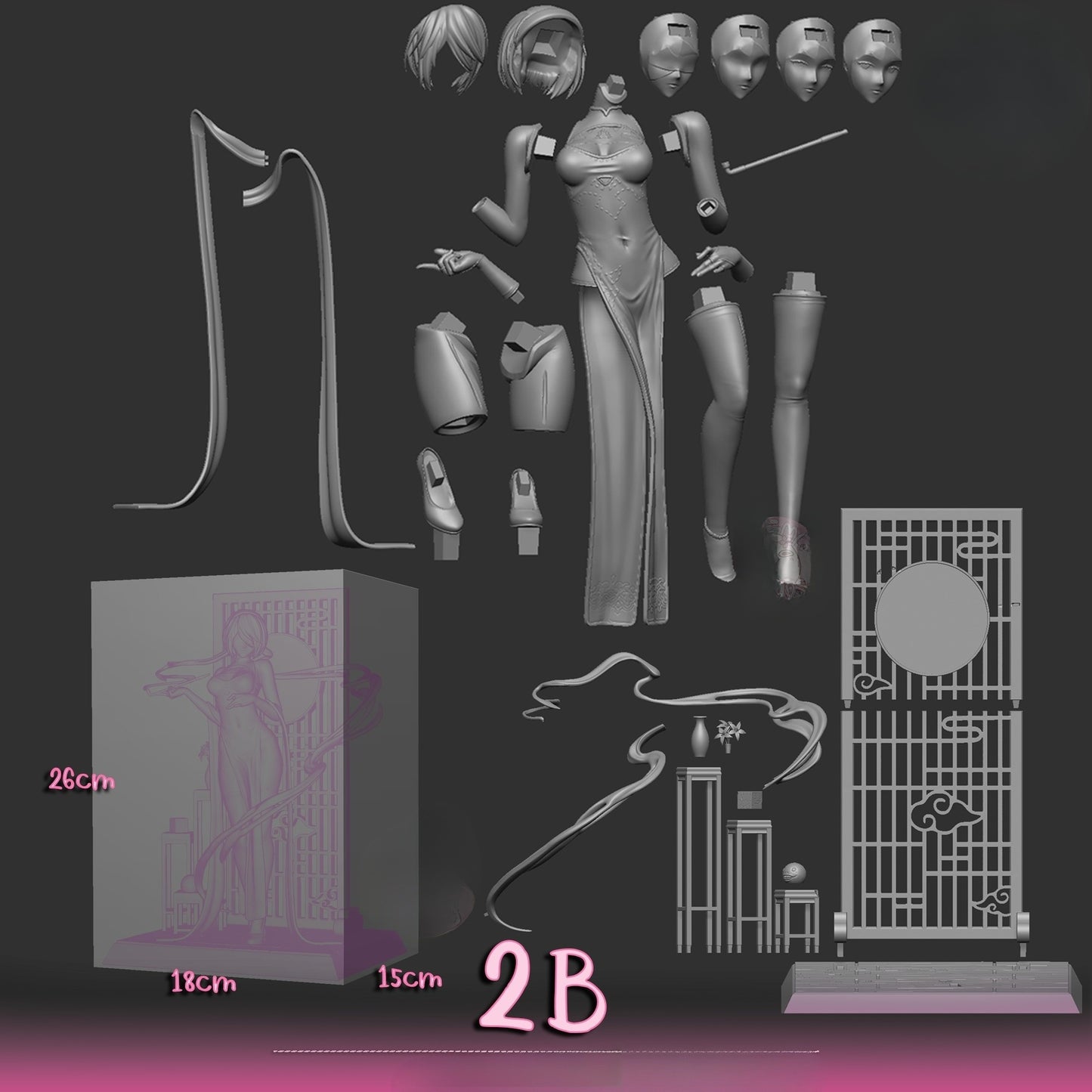 1381 Nier 2B NSFW - STL 3D Print Files