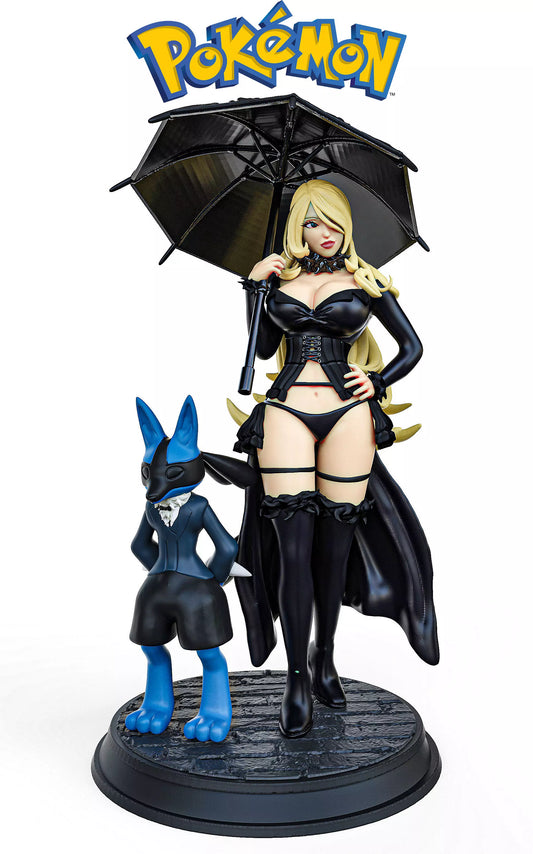 0290 Cynthia_and_Lucario_Pokemon - STL 3D Print Files