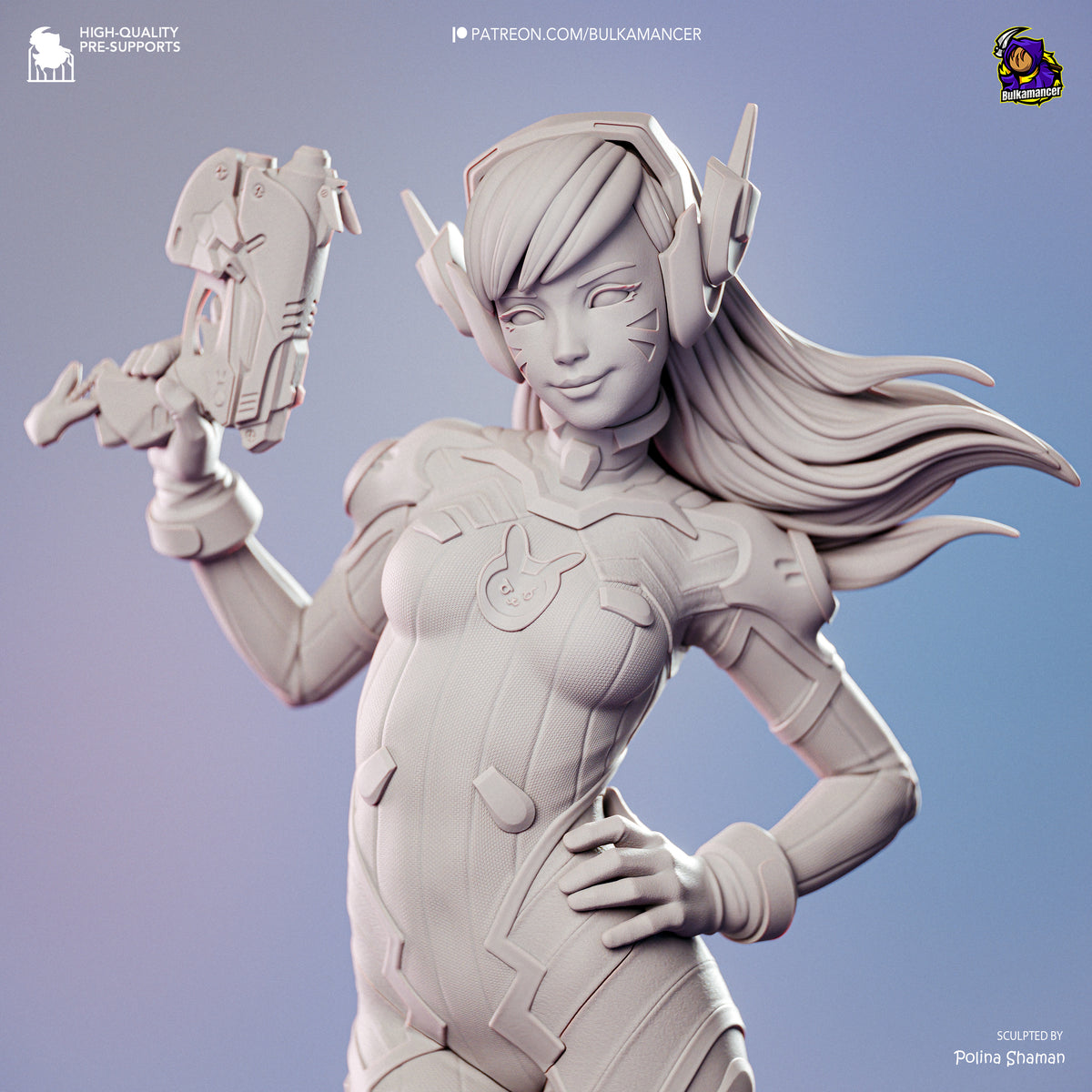 2130 D.Va_Overwatch - STL 3D Print Files