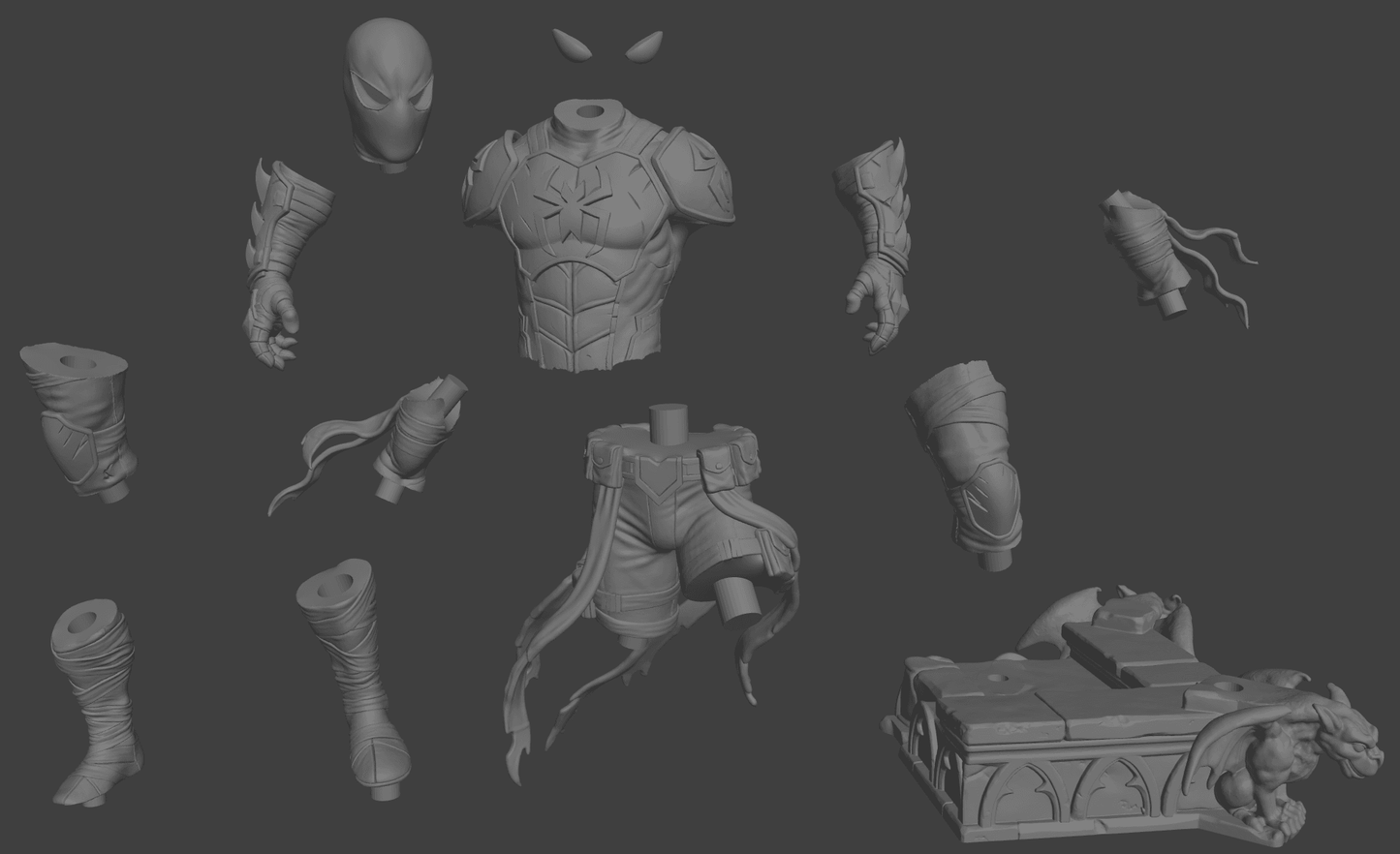 1649 Phantom Web Knight - STL 3D Print Files