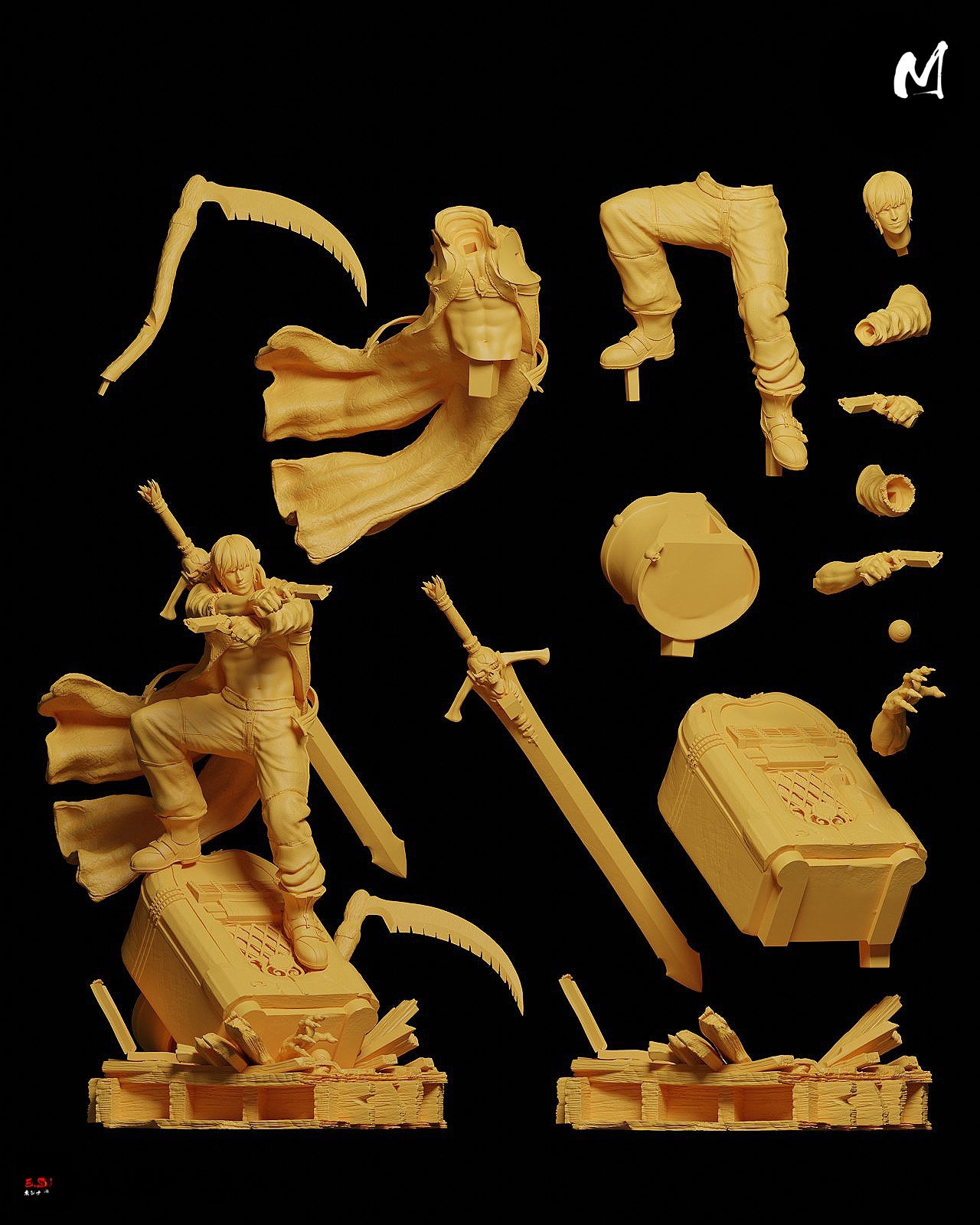 1623 Dante_Devil May Cry 3 - STL 3D Print Files
