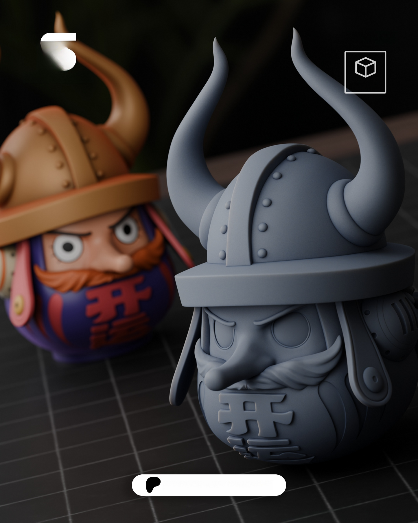 1500 Daruma_Usopp - STL 3D Print Files
