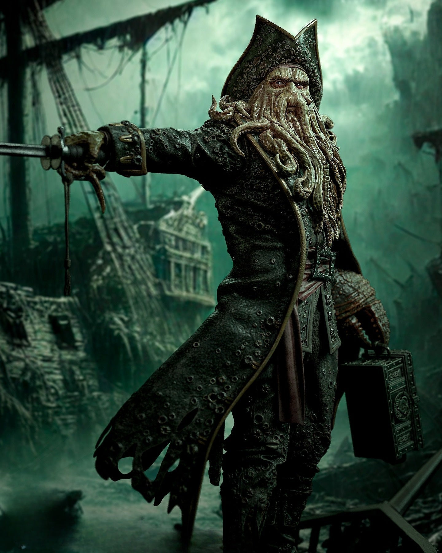 0507 Davy Jones - Pirates of the Caribbean (3165) - STL 3D Print Files