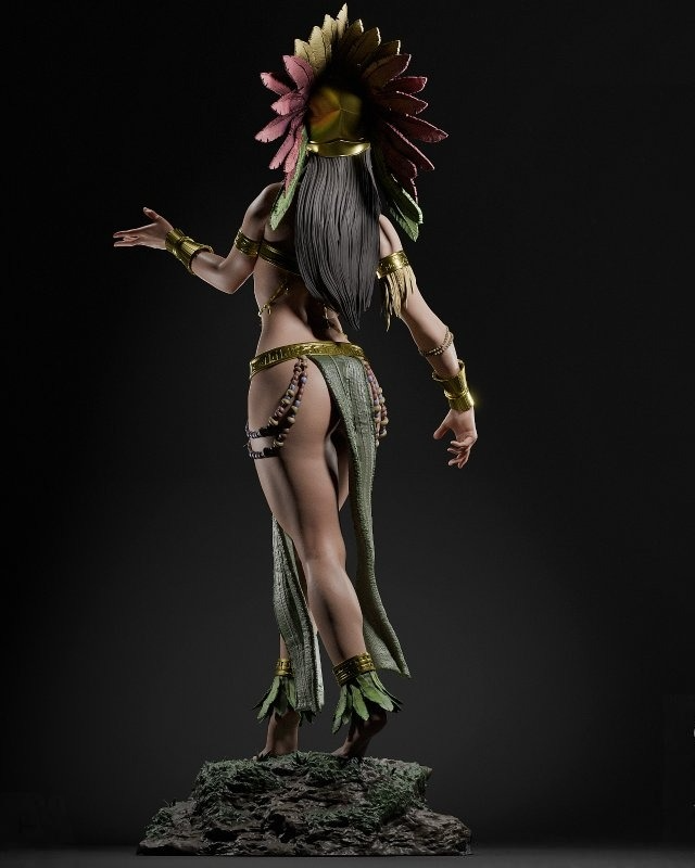 0687 Aztec Goddess (1891) - STL 3D Print Files