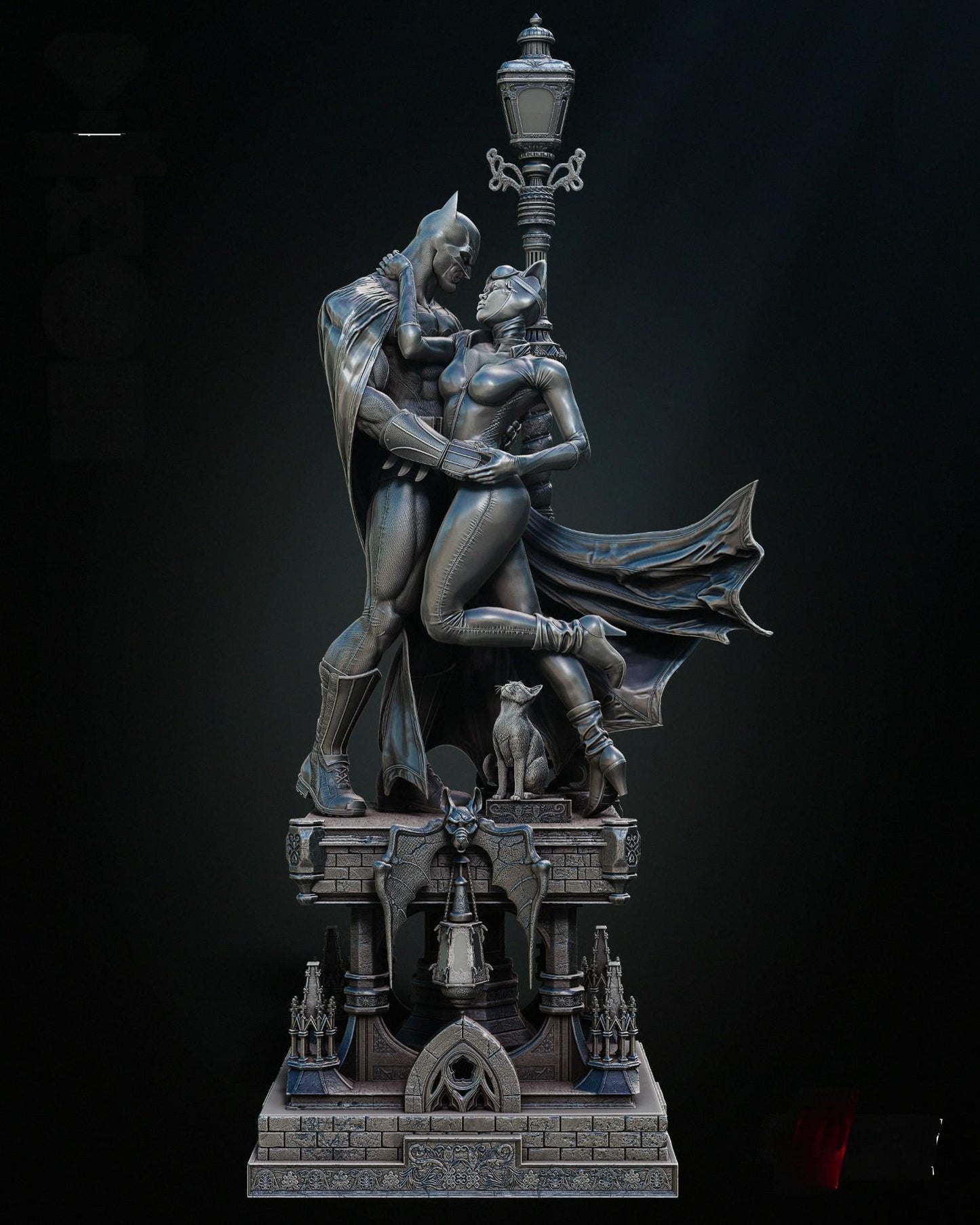 0503 Batman AND Catwoman Diorama - DC Comics (1985) - STL 3D Print Files