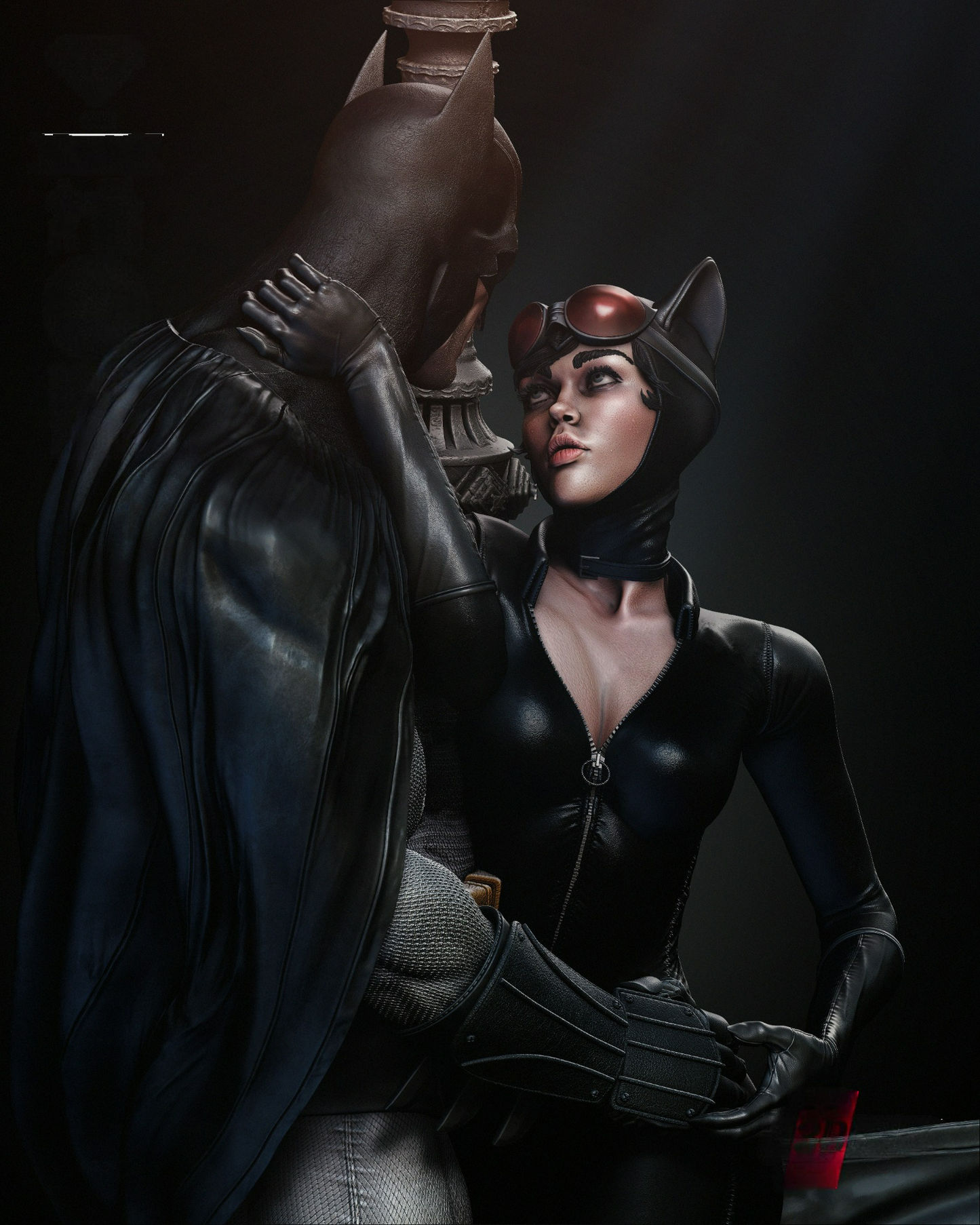 0503 Batman AND Catwoman Diorama - DC Comics (1985) - STL 3D Print Files