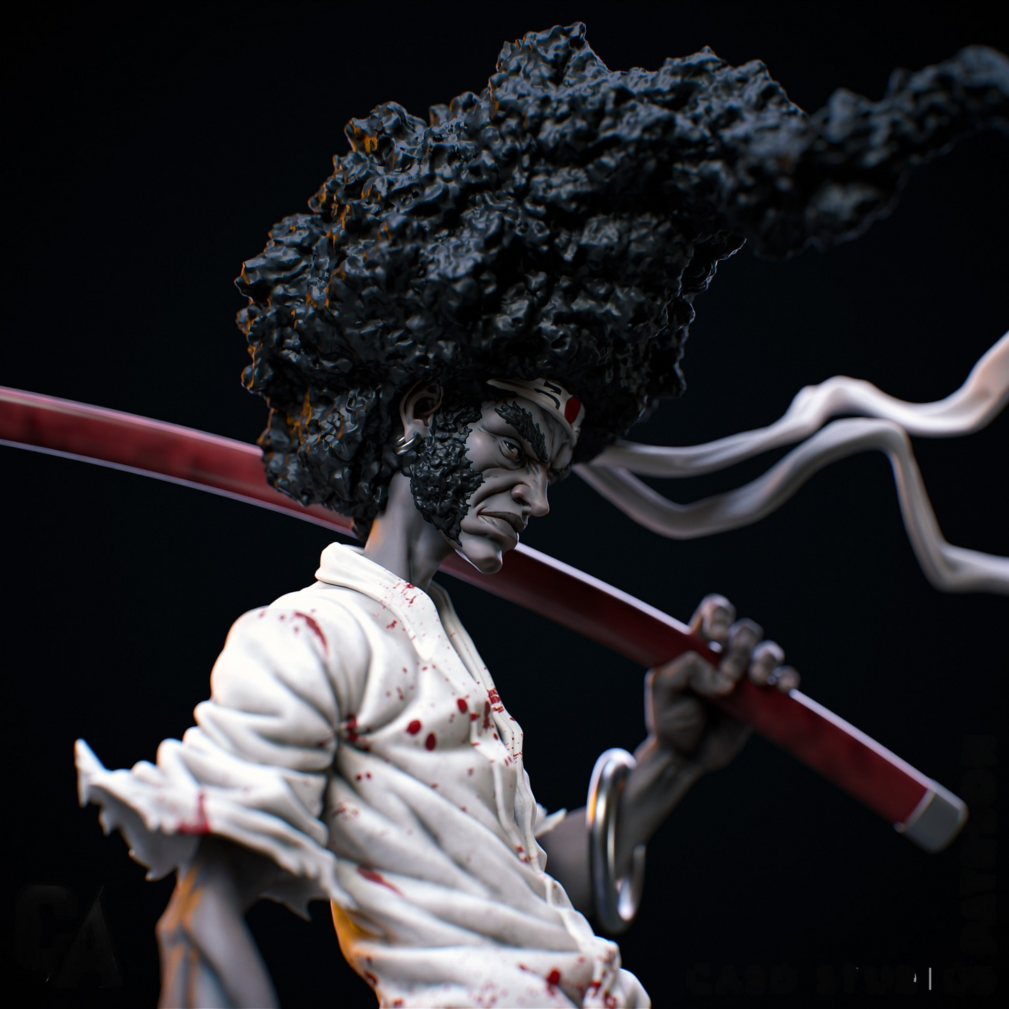 0963 Afro Samurai (1986) - STL 3D Print Files