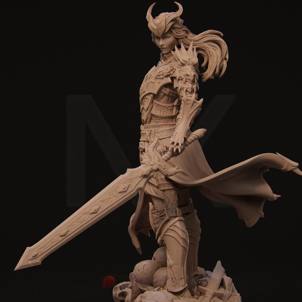 0957 Aleehra Warrior (2172) - STL 3D Print Files